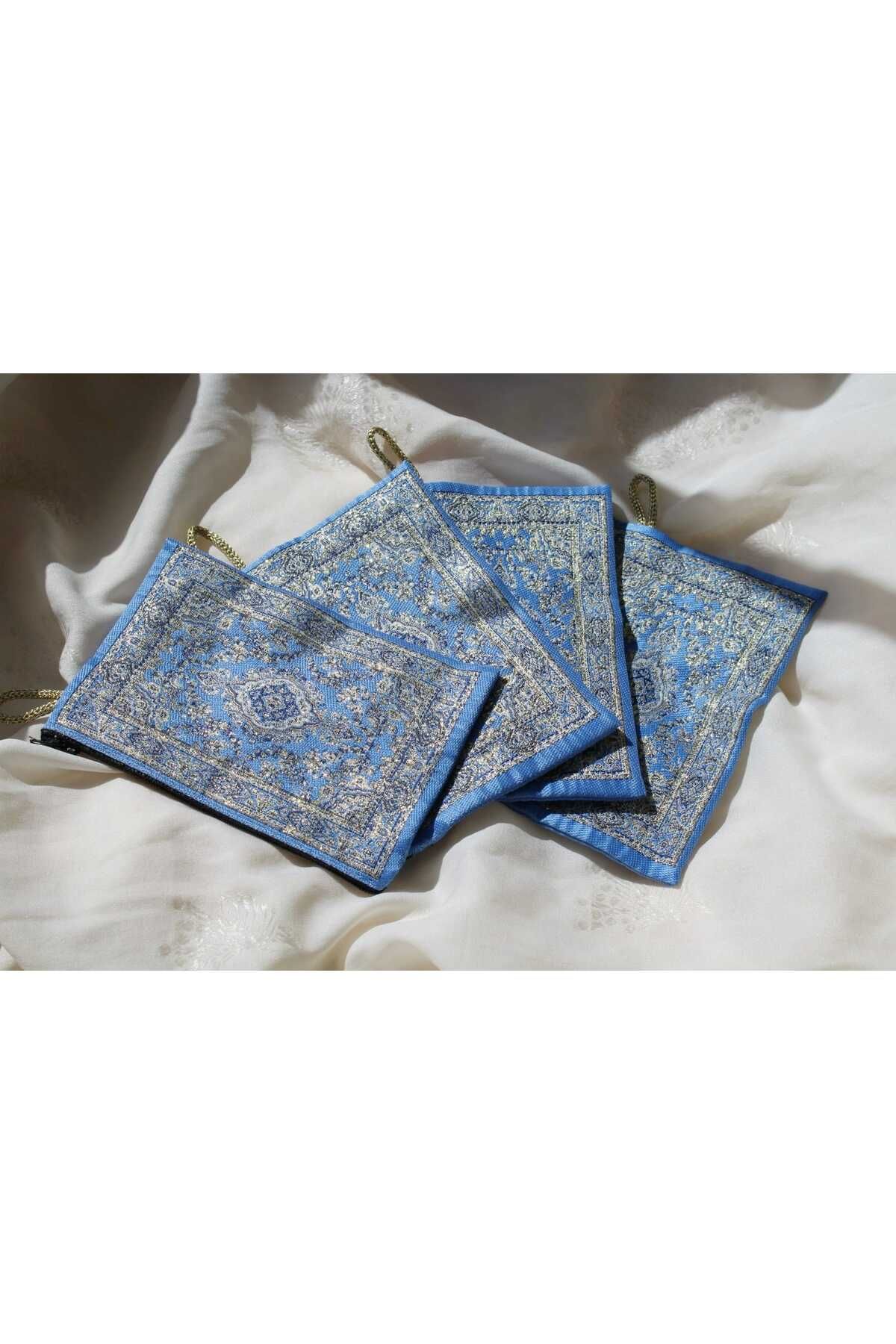 ATÖLYE AY PARÇASI Dokuma Kilim Desenli Cüzdan ( 4 lü satılmaktadır.), Bozuk Para Cüzdanı, Hediyelik Cüzdanı