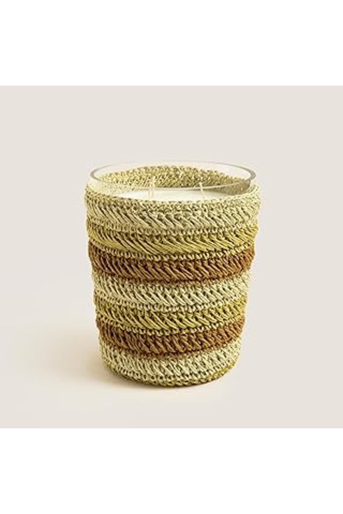 NETWORK ART Chakra Boho Tropic Tığ Işi Kokulu Mum 14x17 Cm Yeşil