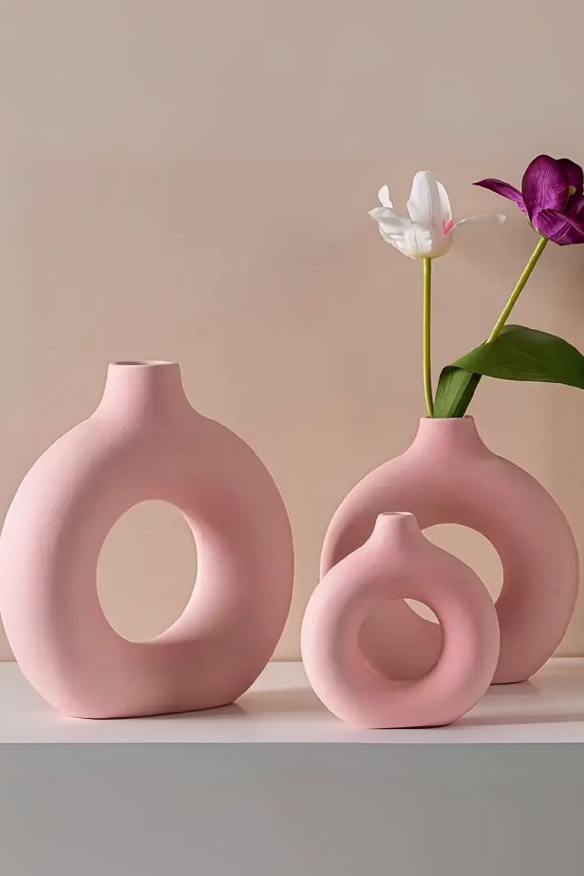 Minima Art Studio 3 Lü İskandinav Tarzı Bohem Vazo Pinterest Pampas Vazosu Dekoratif Salon Aksesuarı Masa Süsü