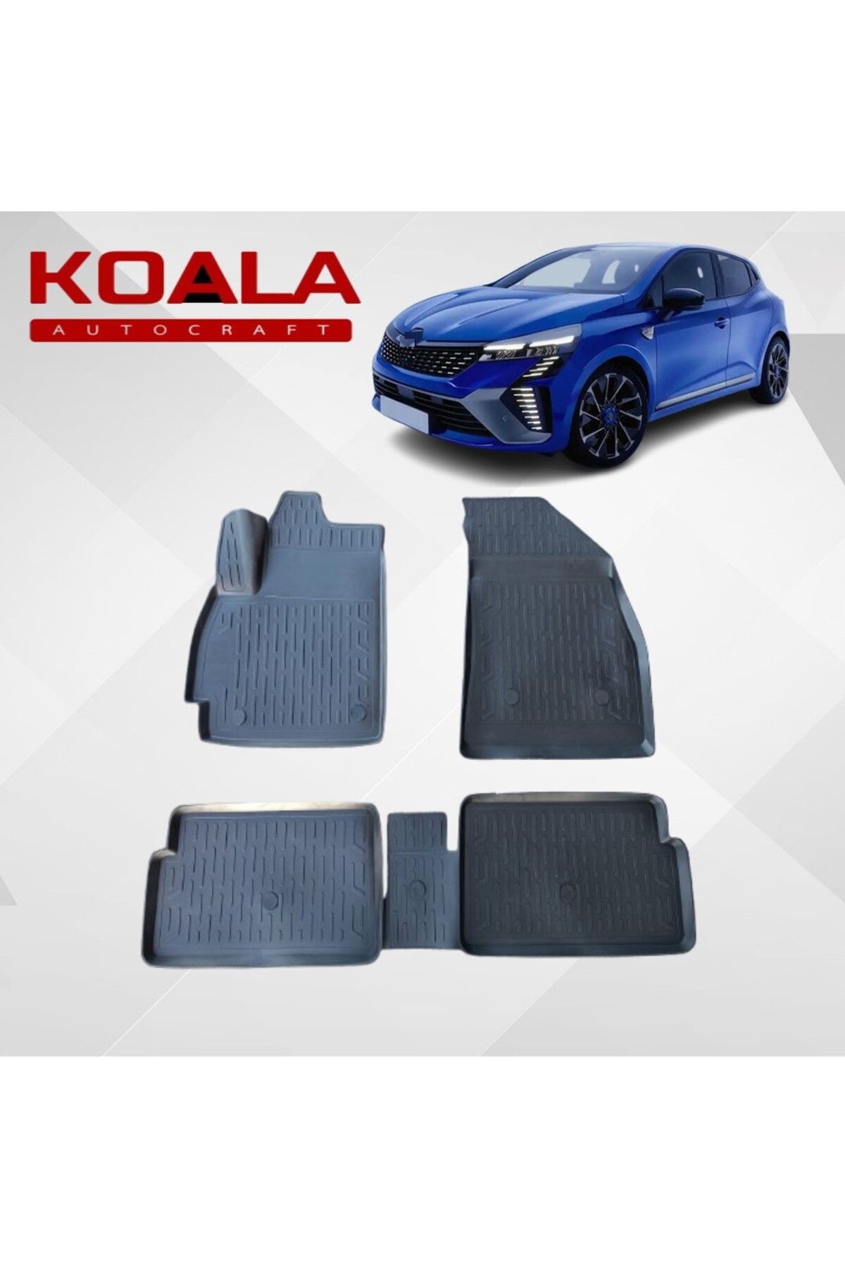 KoalaOtoTekstil RENAULT CLIO 5 (2020+) Uyumlu -Araca Özel Paspas