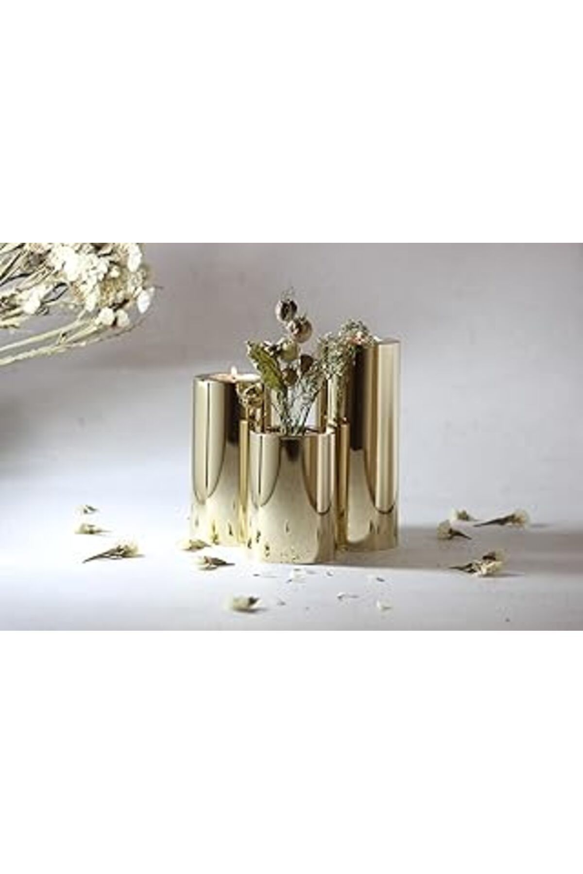 NETWORK ART Decovaleira 3'Lü Tealight Mumluk Seti (Gold)