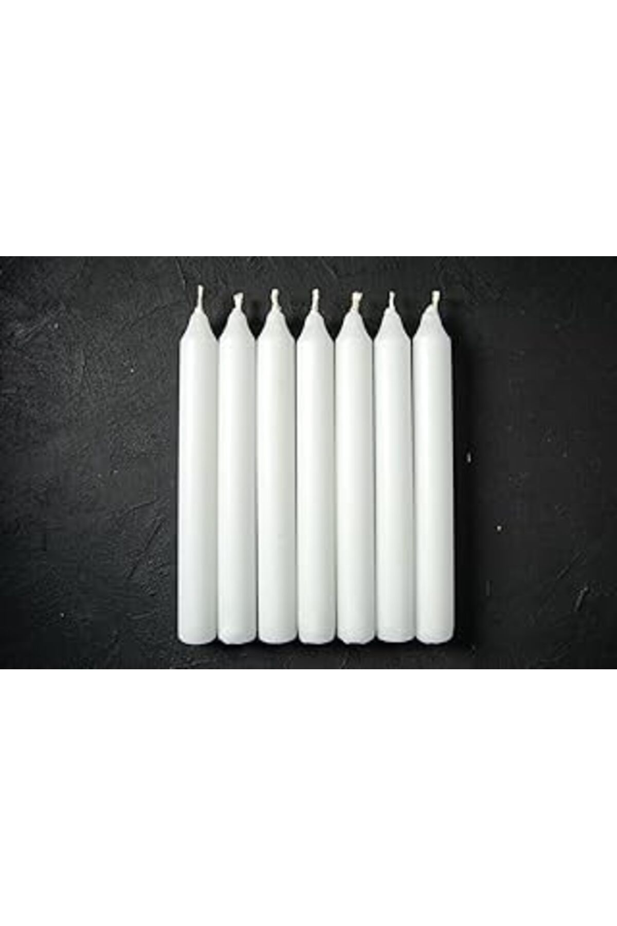 NETWORK ART Orret Home 40 Adet 10 Cm Beyaz Mum, Bakkal Mumu, Uzun Yanma Süresi, Düğünler Ve Özel Günler Için Id