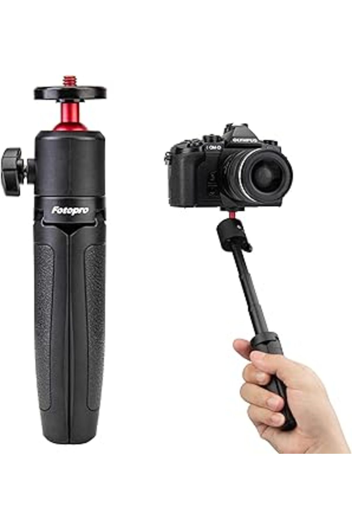 NETWORK ART Fotopro Kompakt Kamera Tripod, Mini Tripod, 1/4 Inç Vida, Taşınabilir Seyahat Tripodu Akıllı Telefo