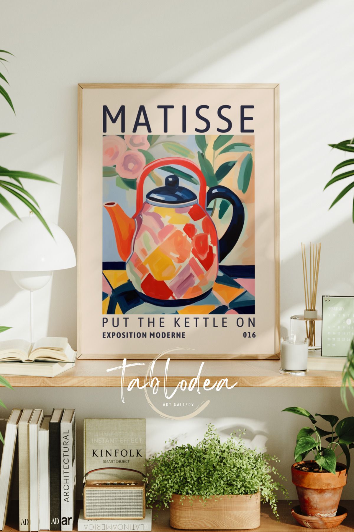 tablodea Matisse Modern Mutfak Dekoru Çerçeveli Poster Tablo TD Minimalist Dekoratif Bohem Mutfak Tablosu
