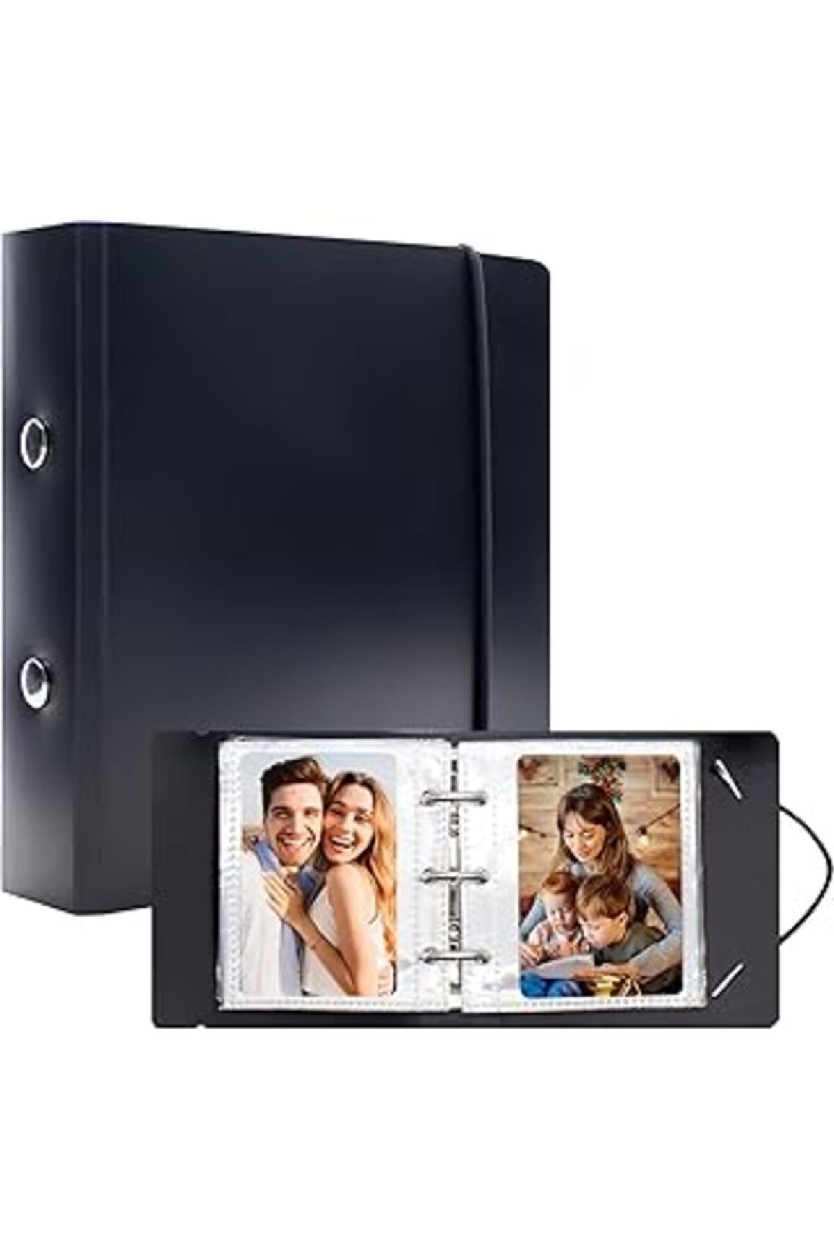Mu Art Ahşap 50 Cepli Fotoğraf Albümü, Instax Mini Film/Polaroid Çinko Fotoğraf Kağıdı/Kodak Çinko Fotoğraf Kağı