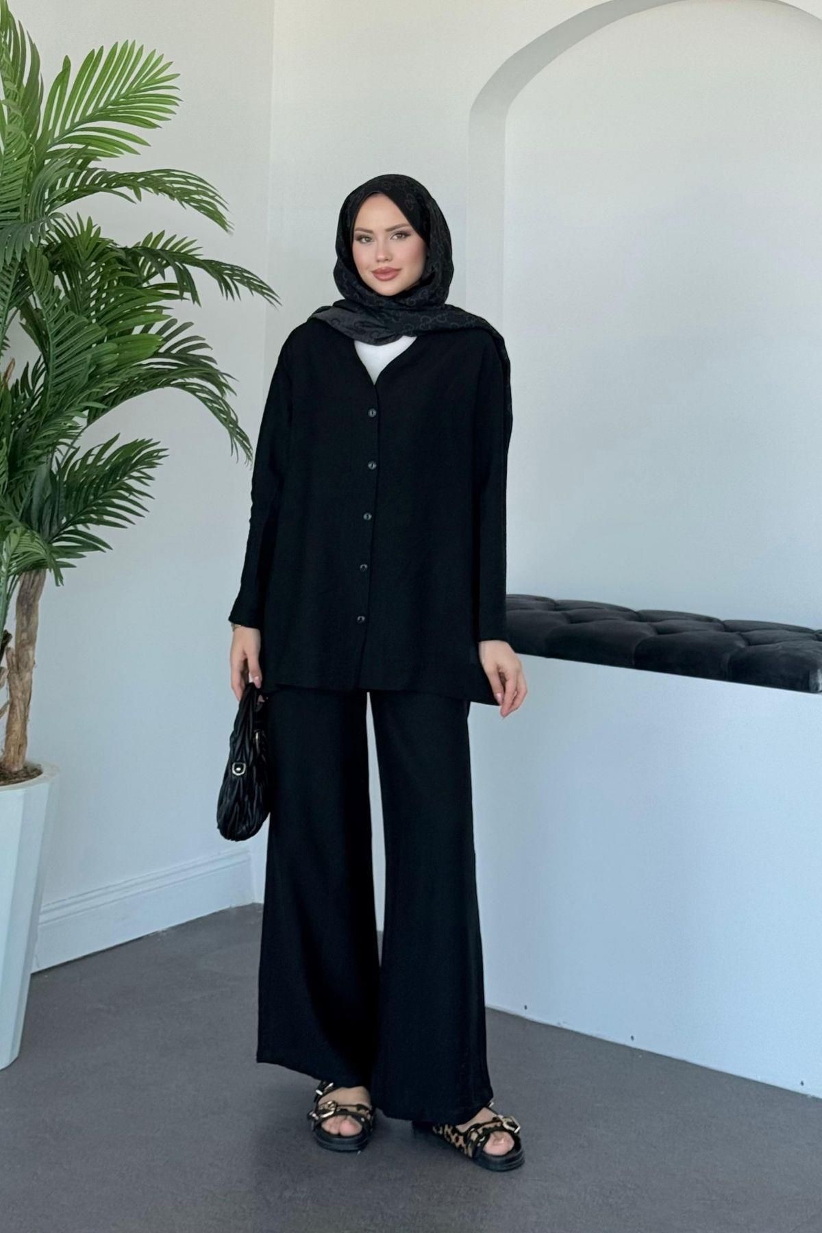 HAZA MODA Vadi Takım Siyah