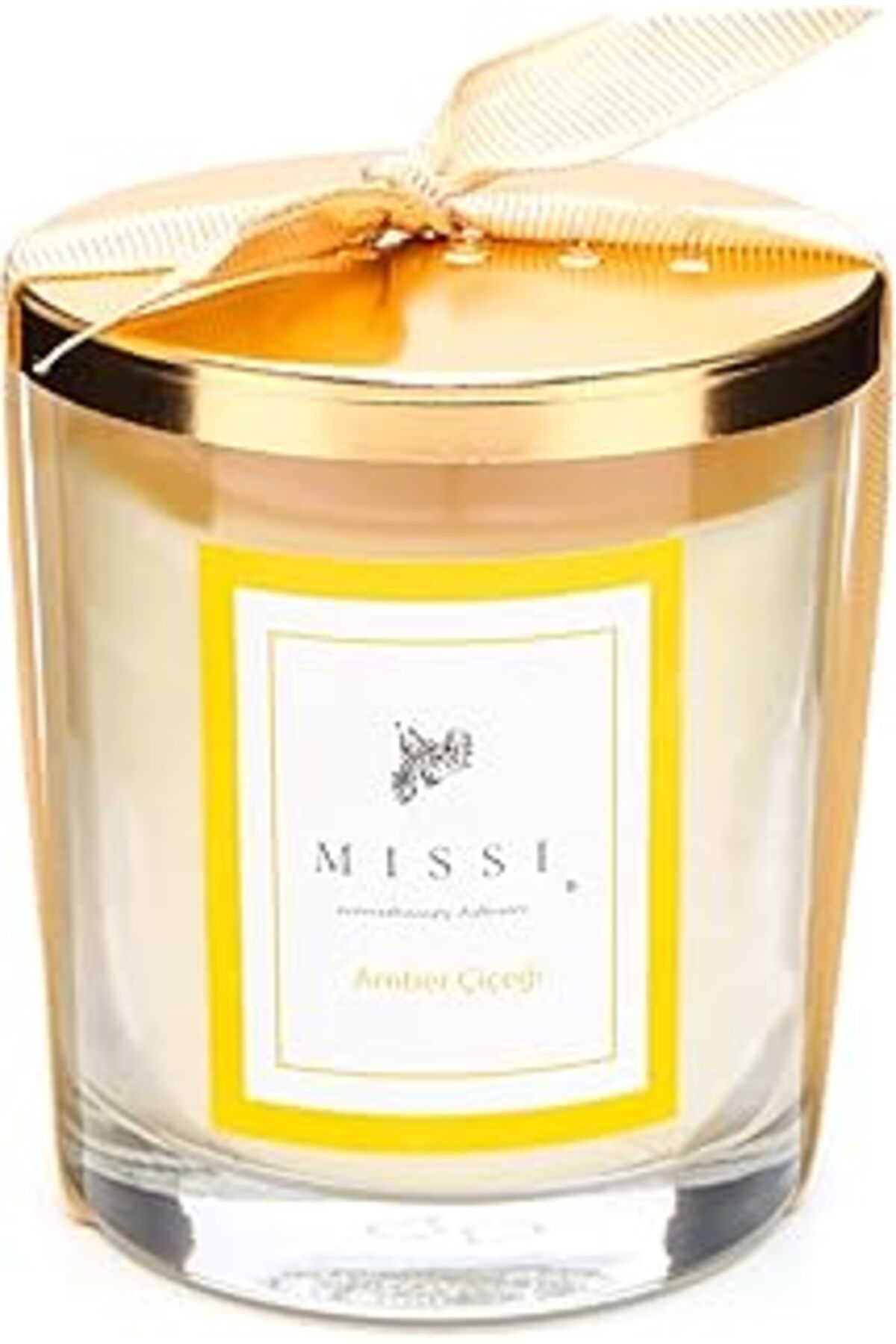 NETWORK ART Kapaklı Amber Çiçeği Kokulu Vegan Mum (140 Gr)
