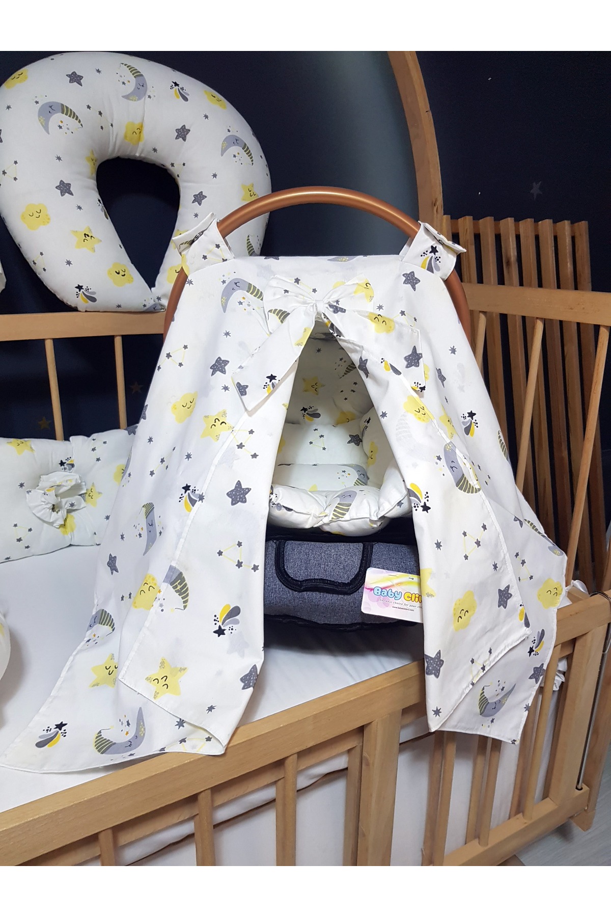 Baby Clime 7 Parça Bebek İhtiyaç Seti - Babynest, Emzirme Ürünleri ve Puset Takımı fotoğrafı 6 (önizleme)