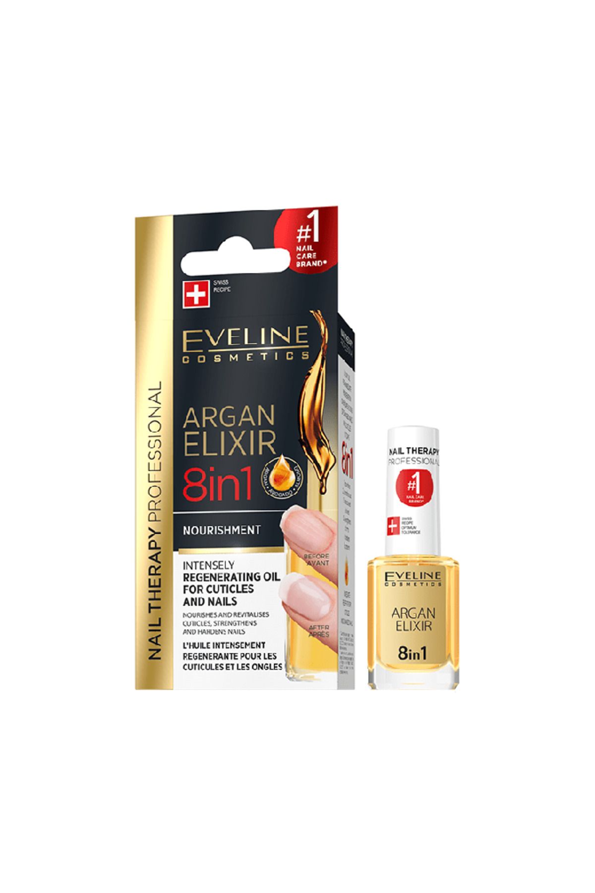 Eveline Cosmetics-زيت مجدد ومغذي بإليكسير الأرجان للأظافر وما حولها من إيفلين - 12 مل 2