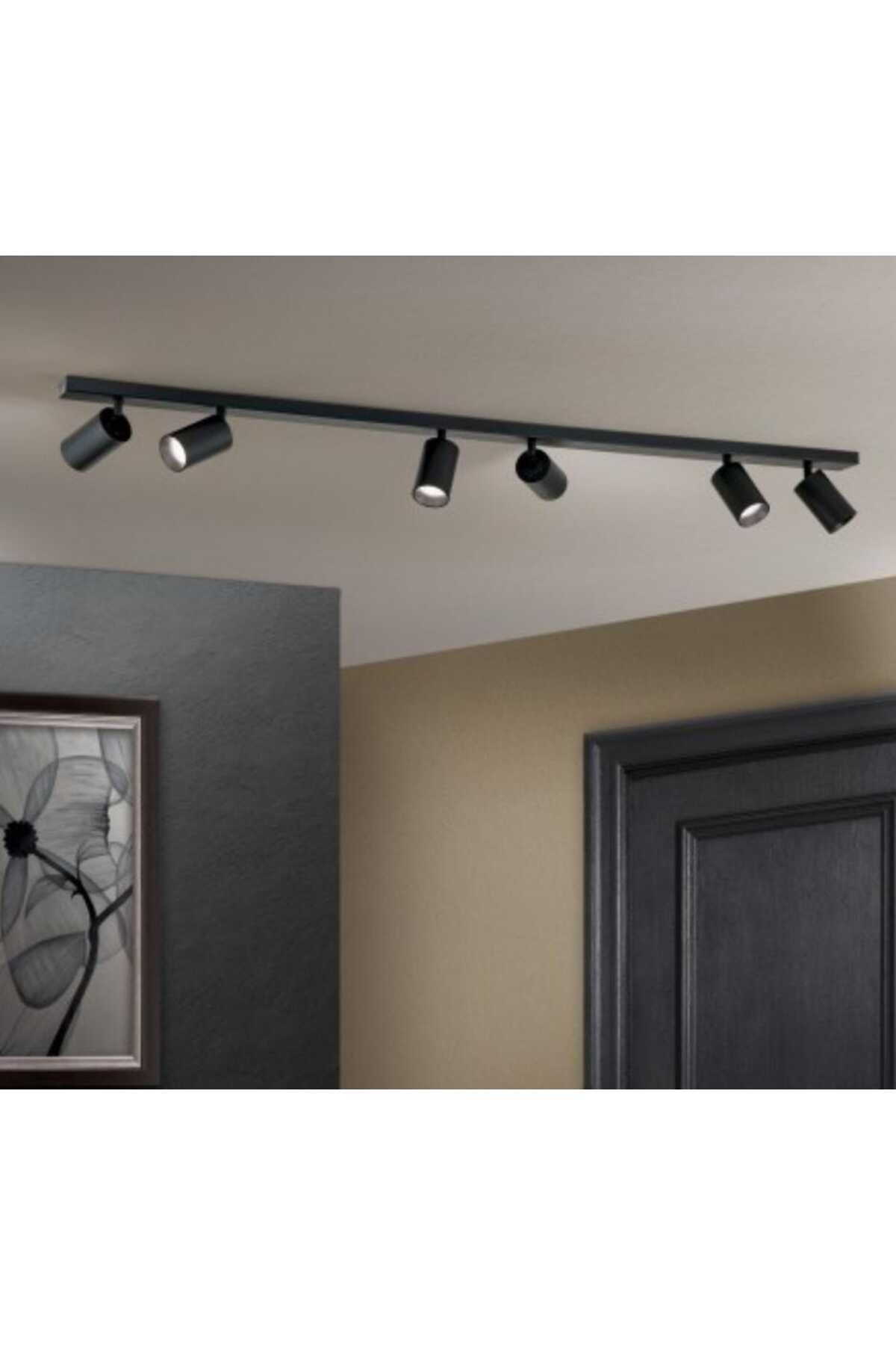 demet habek mylights Mylights 120cm spot tavan salon mutfak otel avize siyah tasaruflu led ampul 2700k 3000k 4000k 6500k