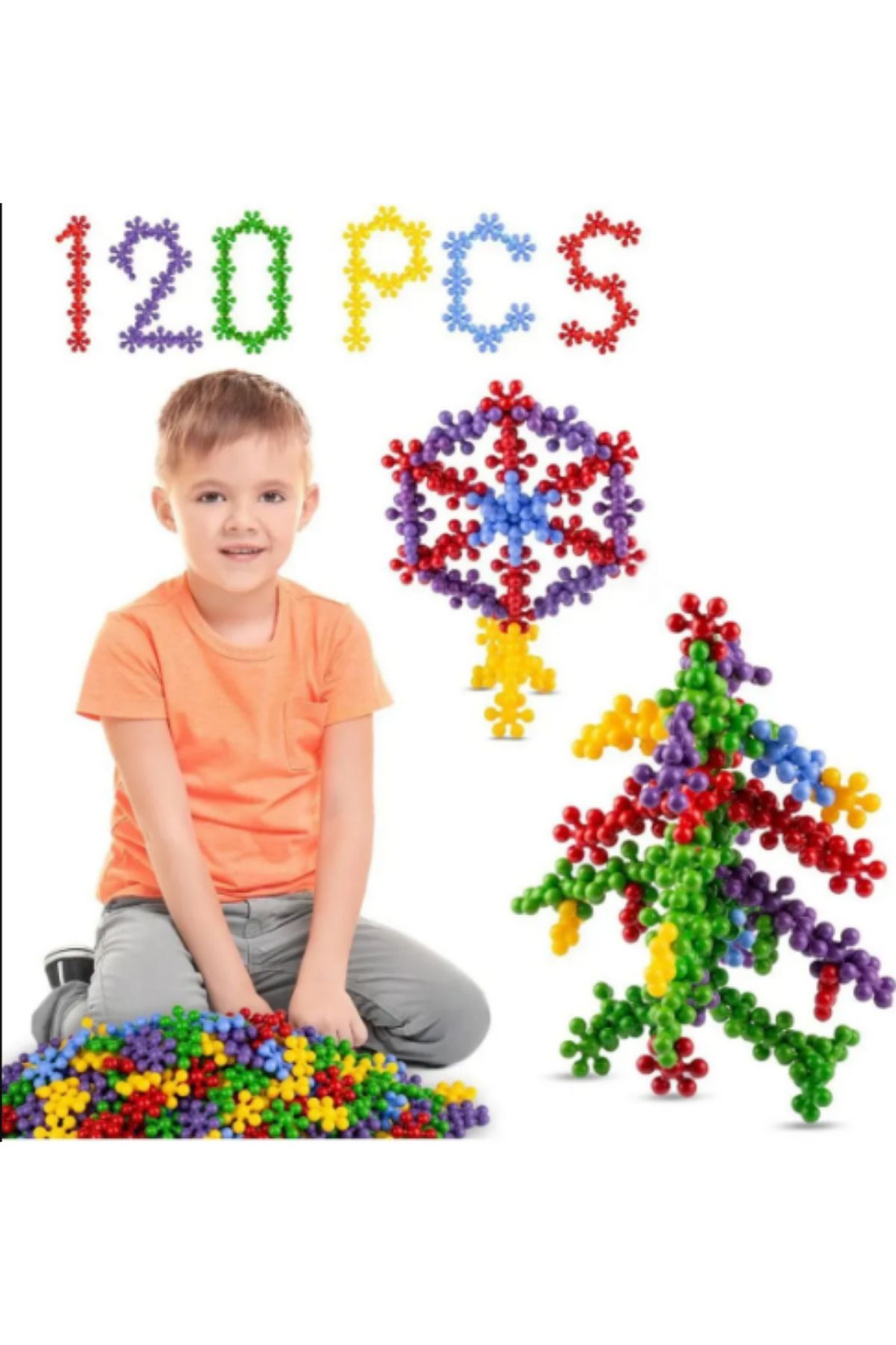 İntelliGames Master Molecules Eğitici Yaratıcı Molekül Stem Eğitimi Uyumlu 5 Renk 120 Parça Eğitici Oyuncak