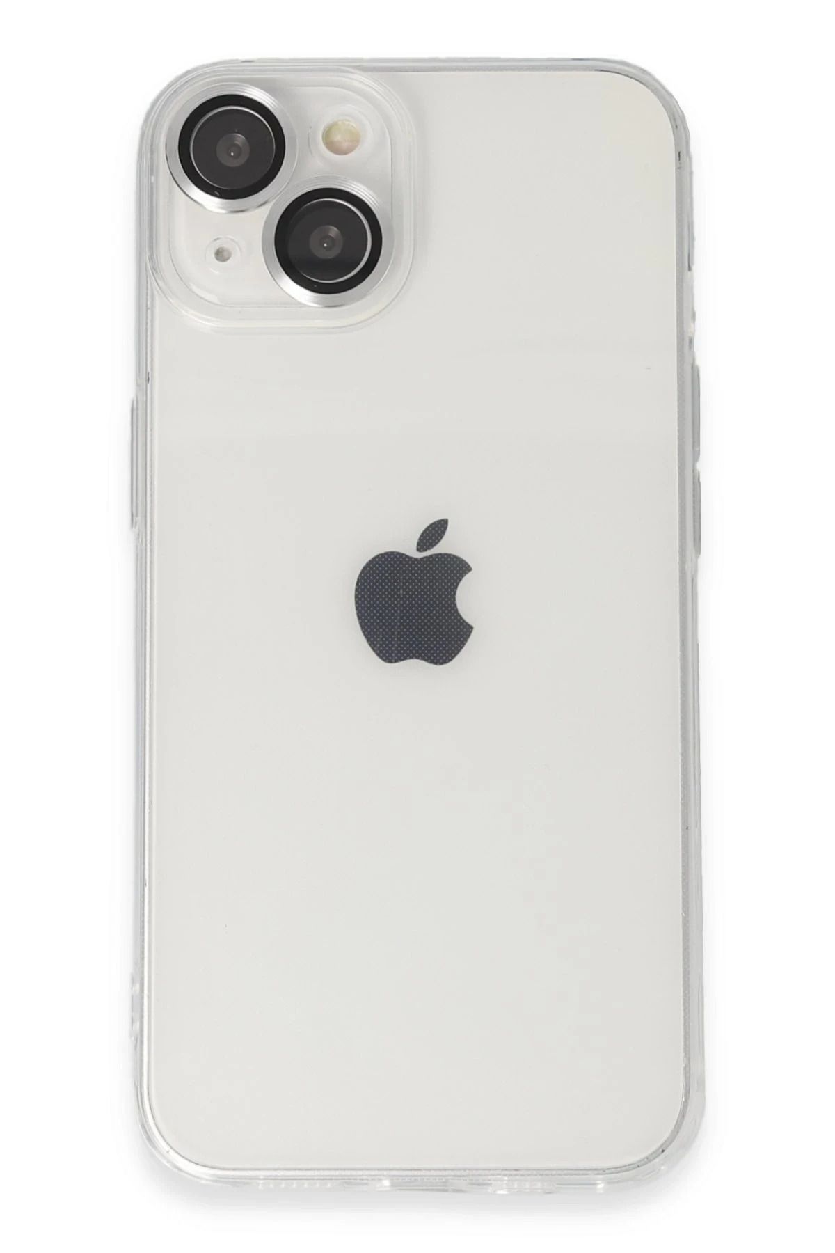 nerede bulurum Newface iPhone 14 Kılıf Luko Lens Silikon - Gümüş
