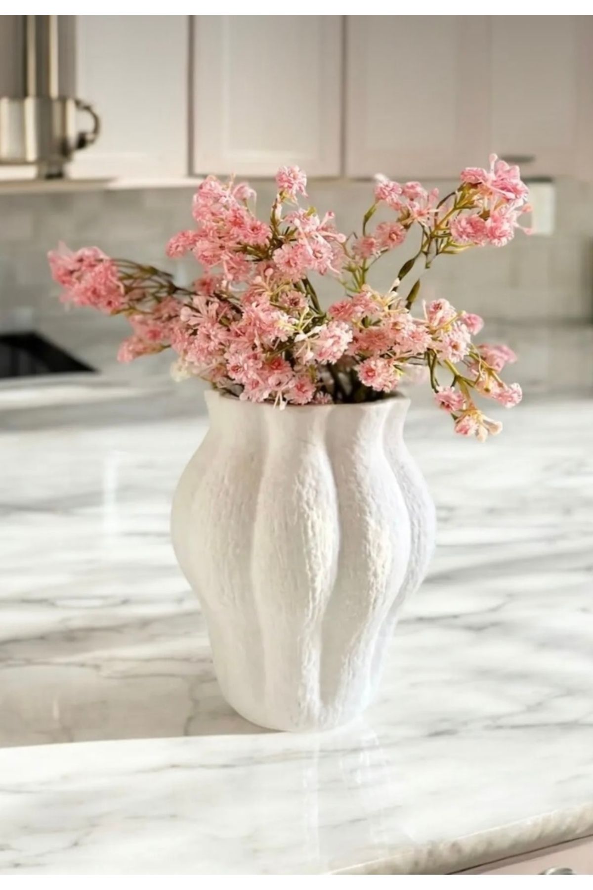 bliss store Dokulu Stoneware Vazo, Hm muadil
