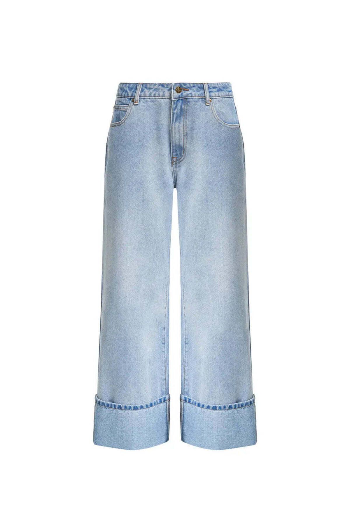 American Rag Cie Top Model Cuffed Jean - Rahat Kesim, Cuffed Paça, %100 Pamuklu Şıklık