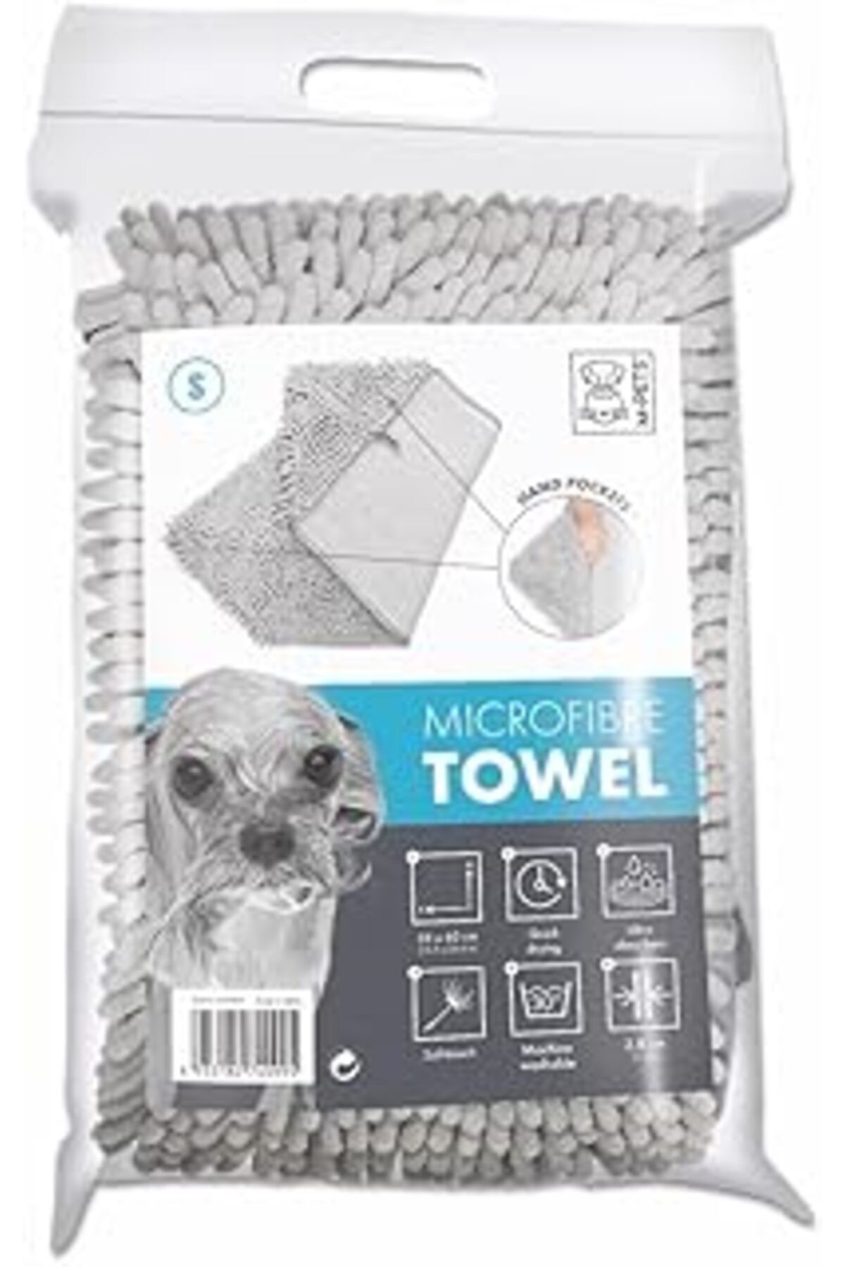 Qedii M-Pets Microfiber Köpekler İçin Havlu S