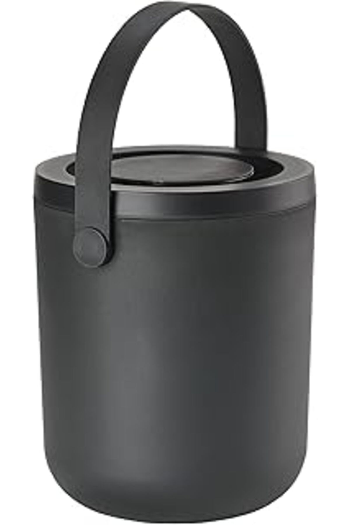 NETWORK ART Zone Denmark Circular Bio Çöp Kovası, Çöp Kutusu, Çap 16 Cm, Yükseklik 19,5 Cm, 3 Litre, Siyah