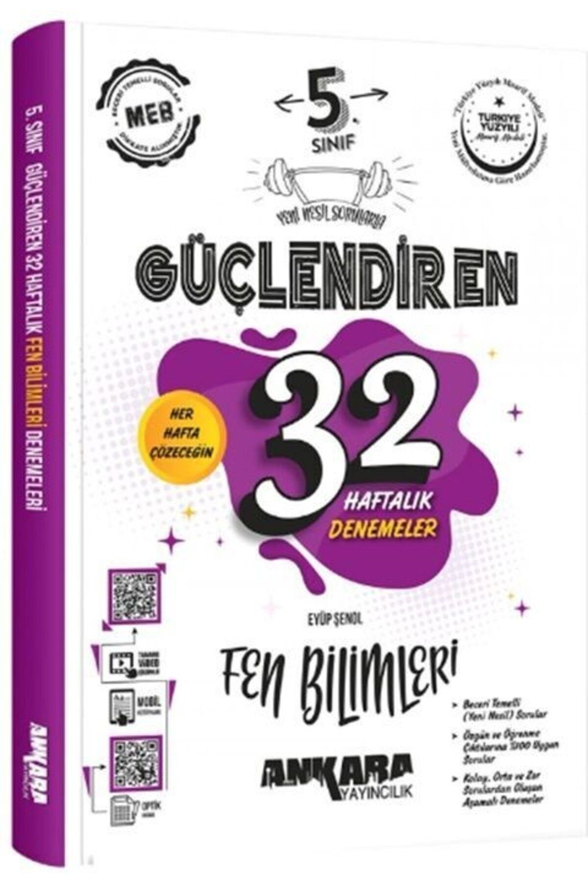 Ankara Kitap Merkezi 5. Sınıf Fen Bilimleri Güçlendiren 32 Haftalık Denemeleri Ankara Yayıncılık