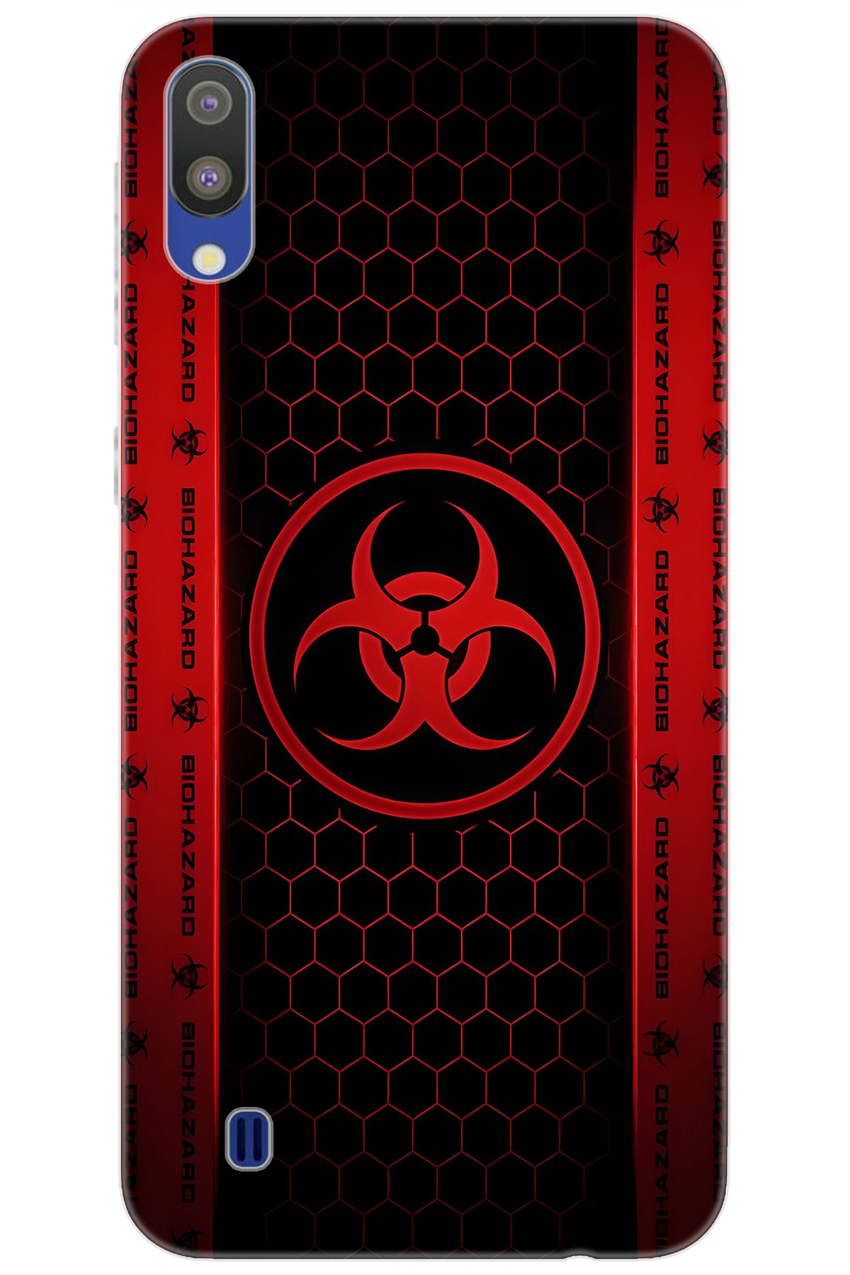 Ceppare Samsung Galaxy M10 (SM-M105F) Uyumlu Kılıf Desen Baskılı Silikon Biohazard STK:754 CP-wcrU6Zi