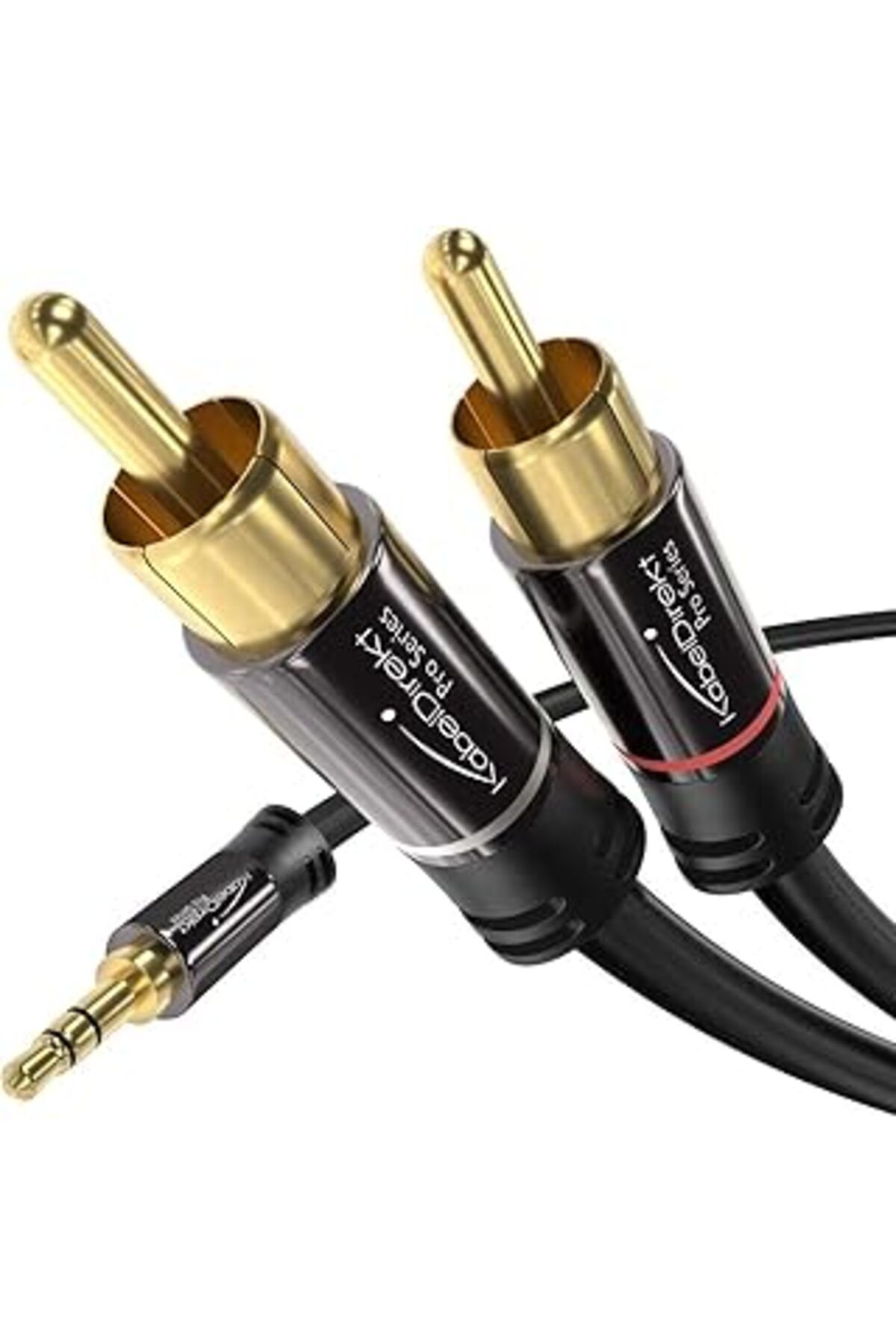 NETWORK ART – Cinch'Ten 3,5Mm Jack'A Adaptör Kablosu – 2M – Çok Yönlü Tak Ve Çalıştır Ses Kablosu (Aux/3,5 Mm'D