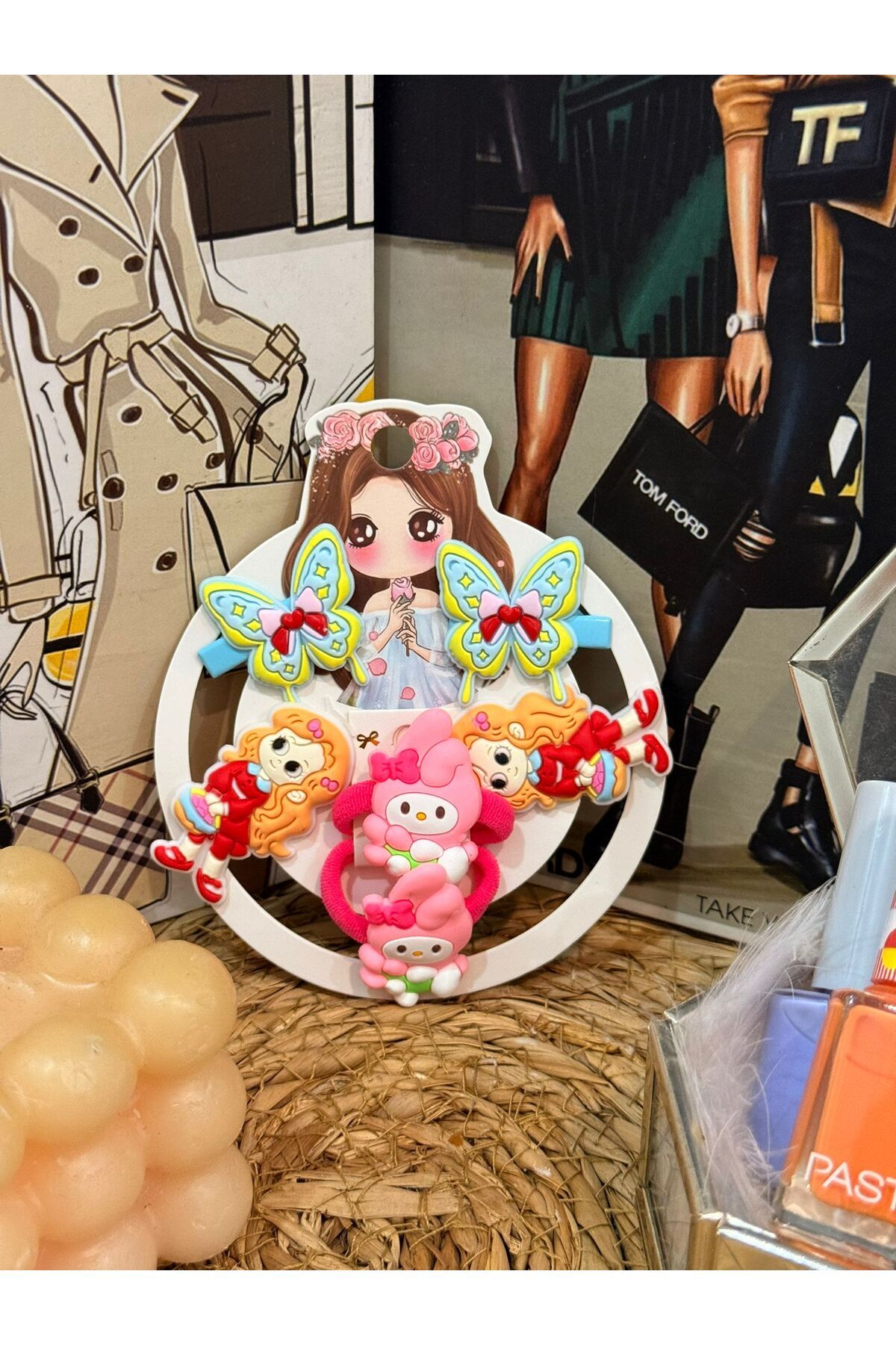 MODA TT My melody figürlü toka seti