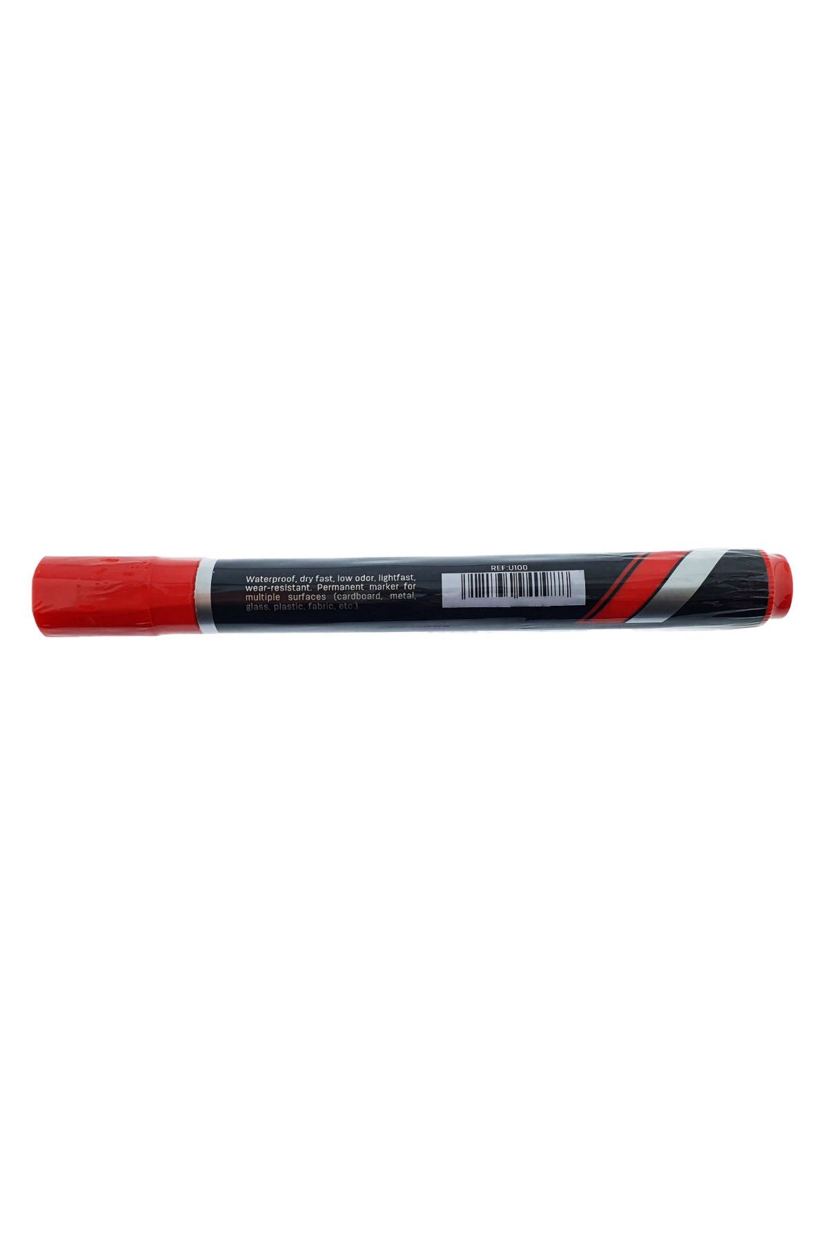 OEM-Red permanent marker, THINK U100, with 1.5MM round tip, for writing on any surface 4