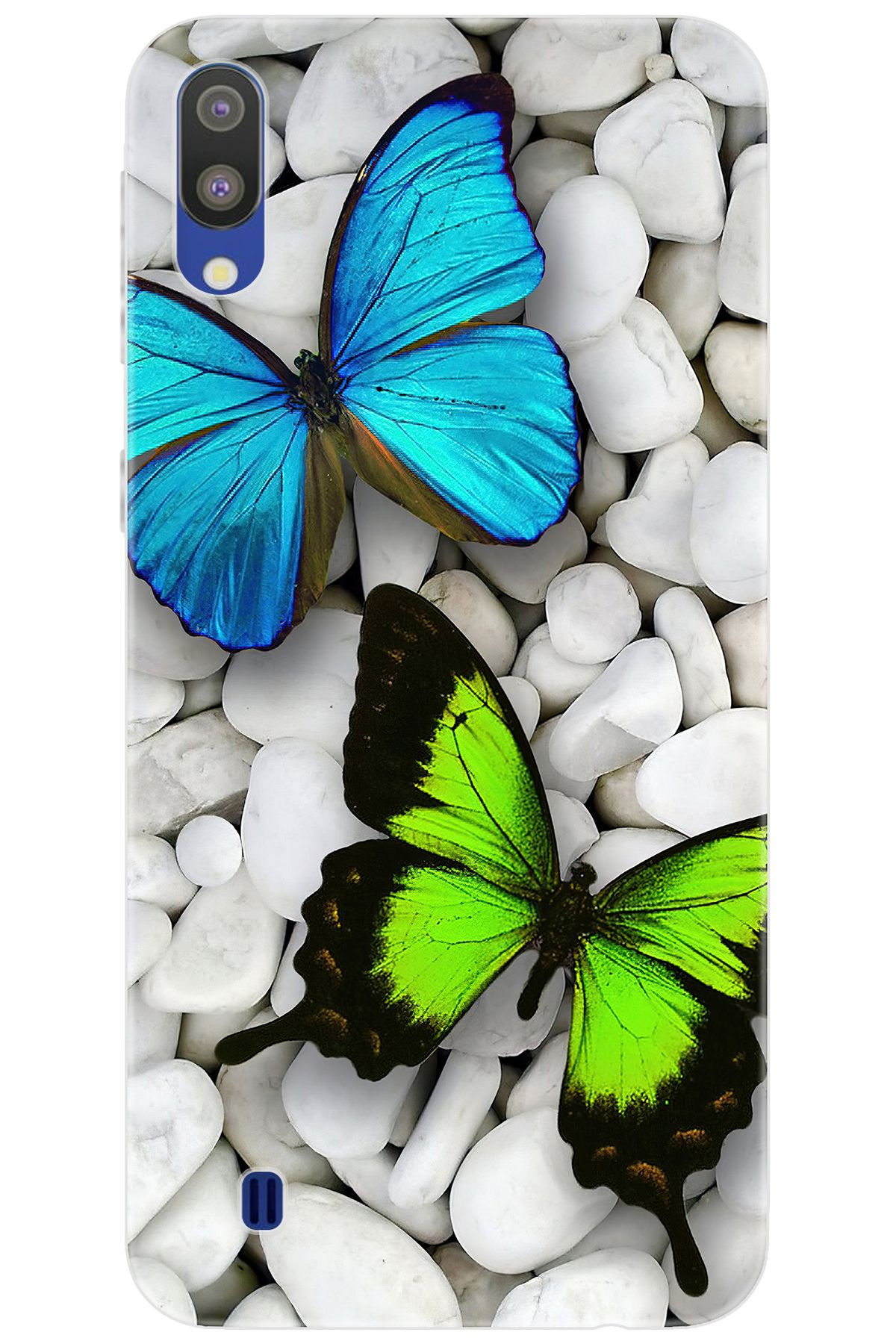 Ceppare Samsung Galaxy M10 (SM-M105F) Uyumlu Kılıf Desen Baskılı Silikon Kelebekler STK:148 CP-NsQhoco