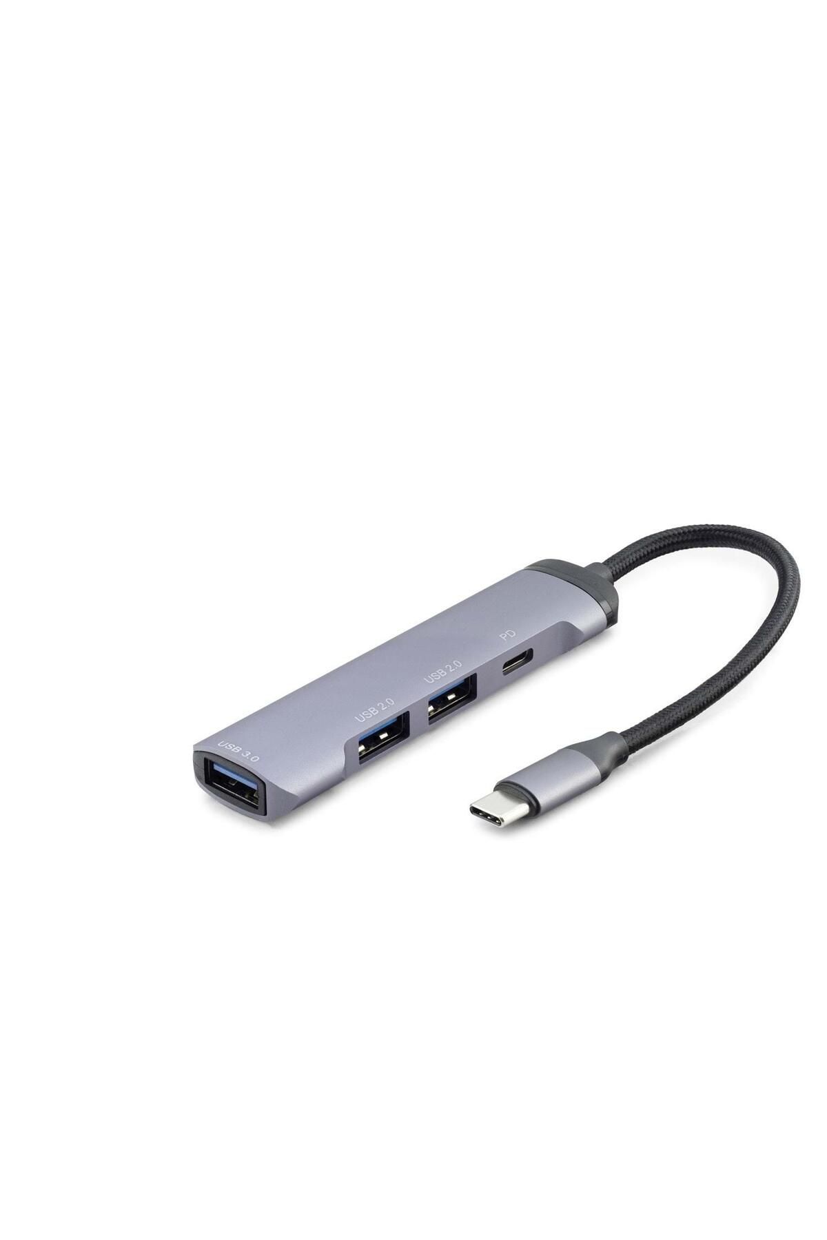 Skygo Type-C Hub 3*Usb2.0 + Usb3.0 Gri HDX7040