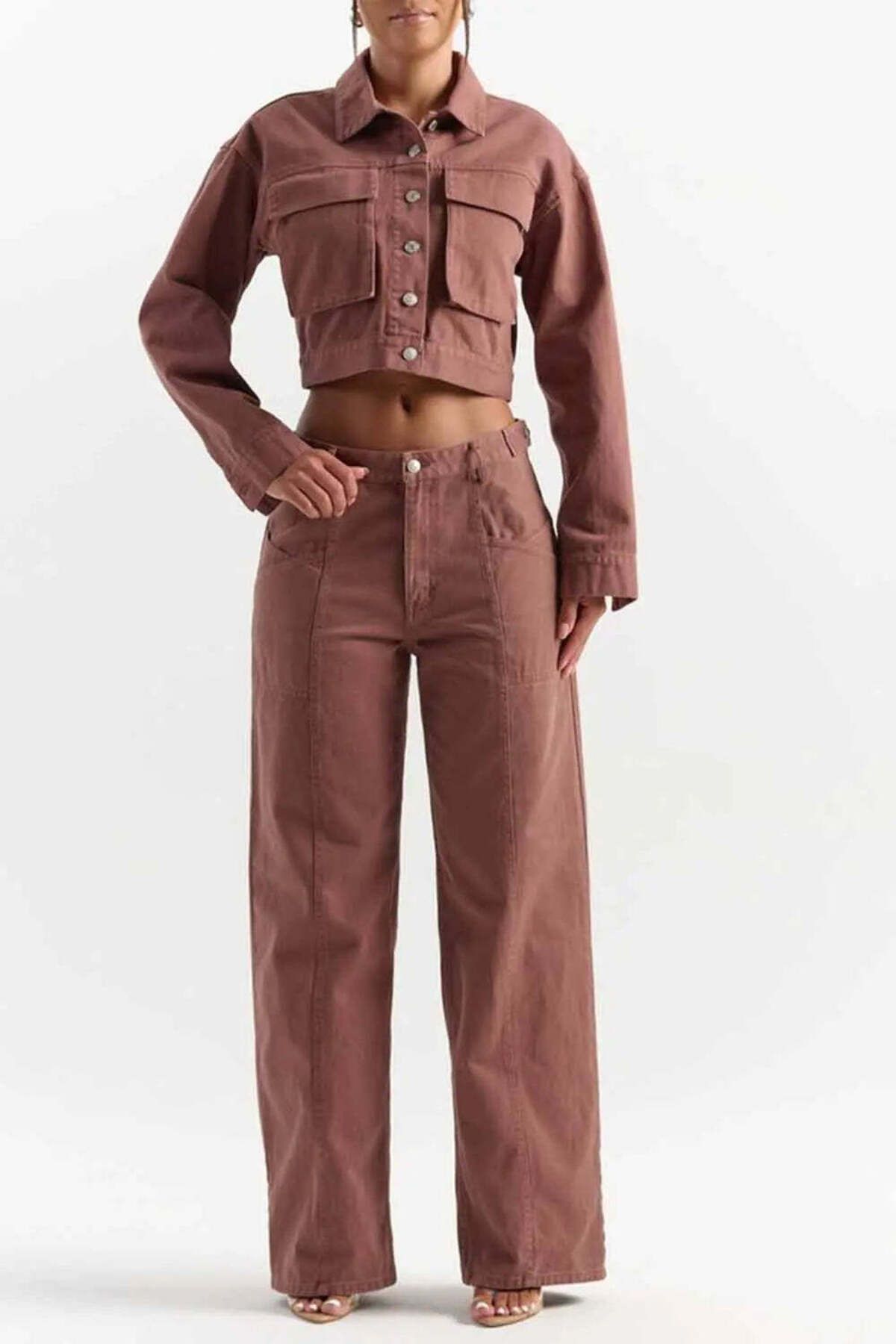 American Rag Cie Şık ve Rahat Oversize Boyfriend Denim Pantolon - Mid Bel Geniş Paça