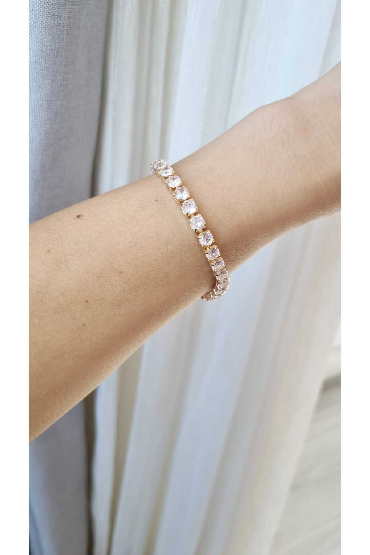 İNİTİUM Paslanmaz Çelik Rose Gold Su Yolu Bileklik