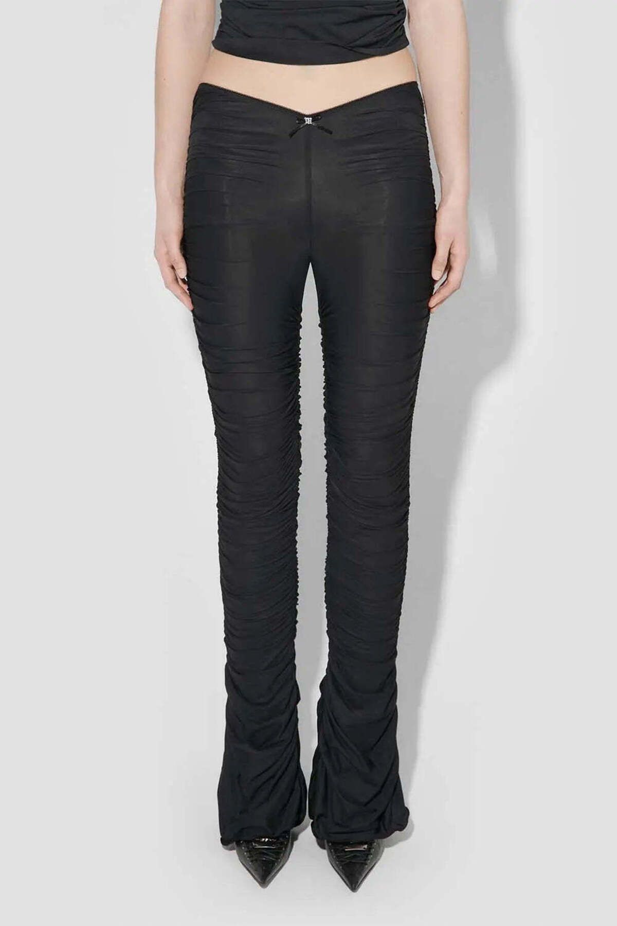 American Rag Cie Moda Trendi Godet Dökümlü Siyah Lycra Pantolon - Rahat ve Şık