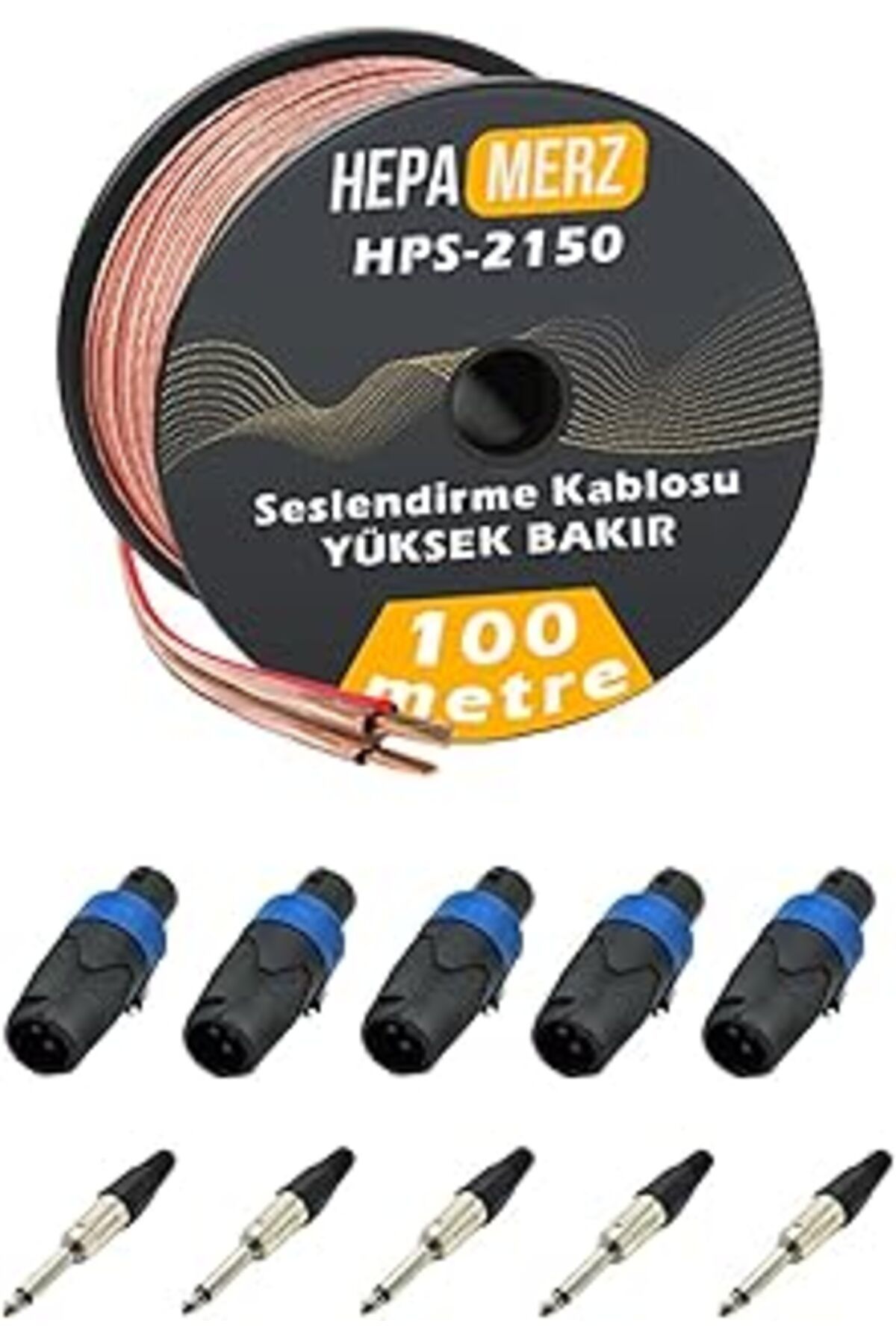 NETWORK ART Hepa Merz Connection Paket-14 Hoparlör Kablosu Jack Speakon Konnektör Paketi