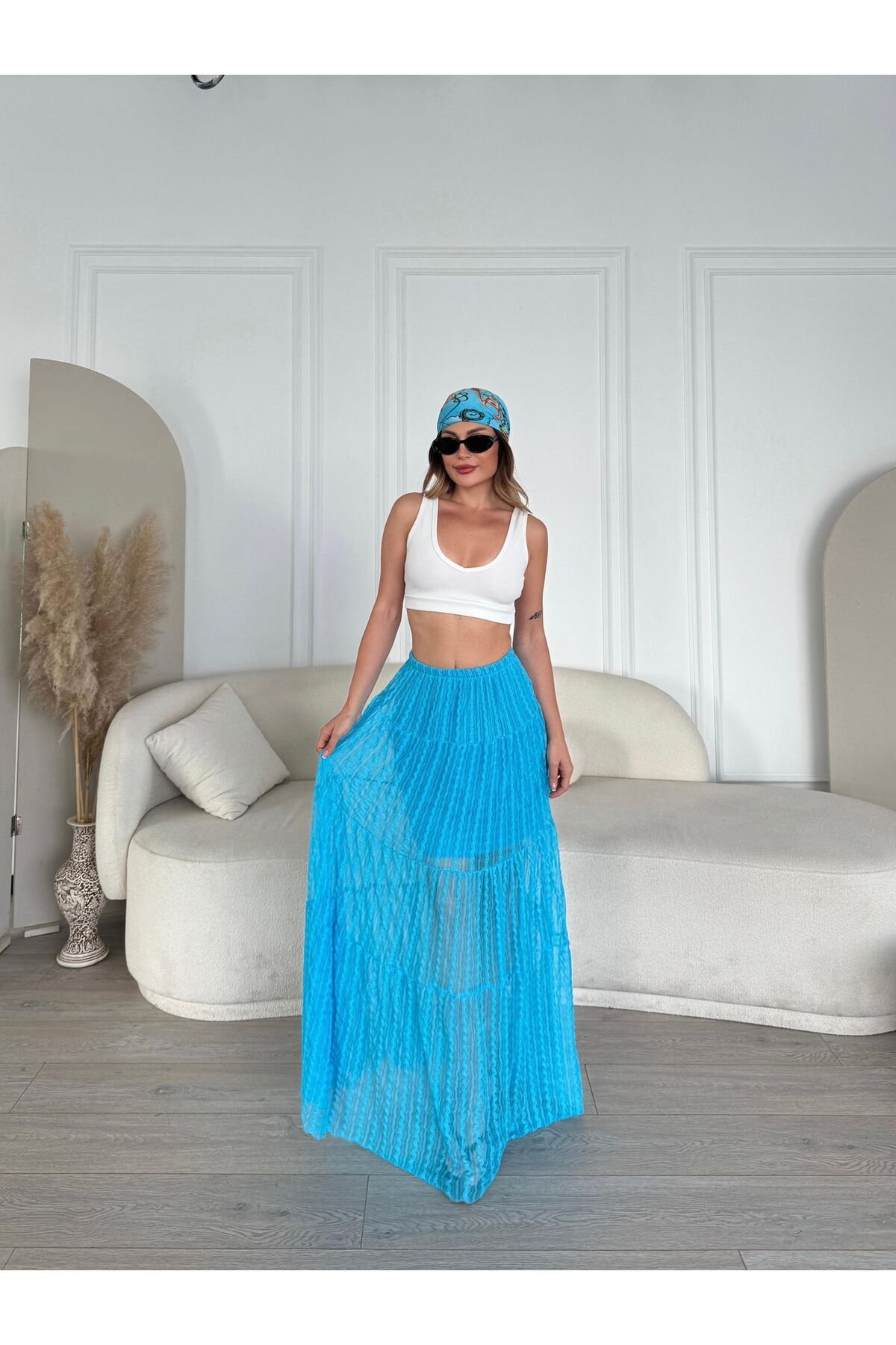 Cielo Fashion viral dantel maxi boy etek