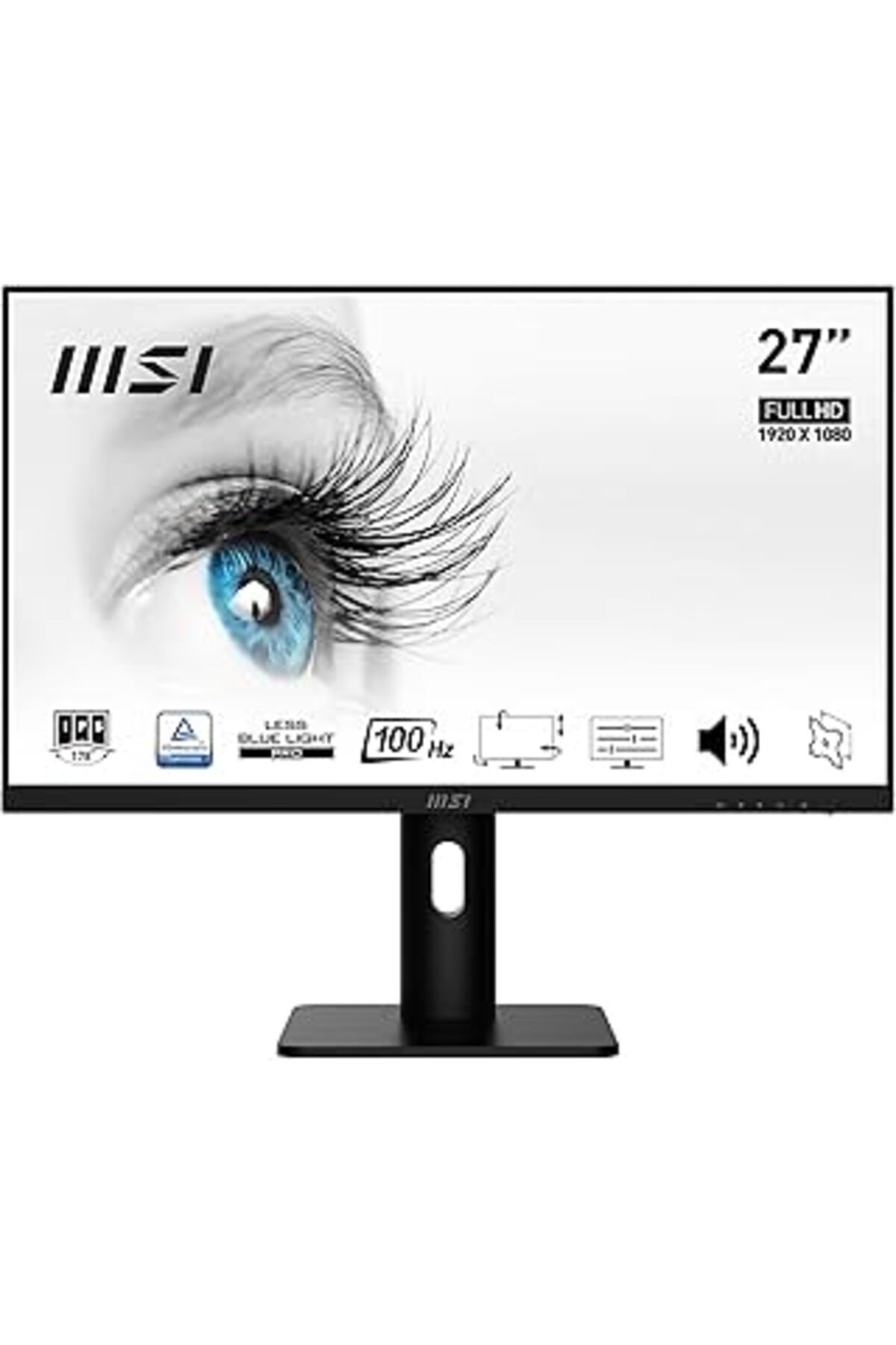 NETWORK ART Msi 27" Pro Mp273ap Kurumsal Monitör, Flat, Fhd, Ips 100hz, Anti-glare, Siyah