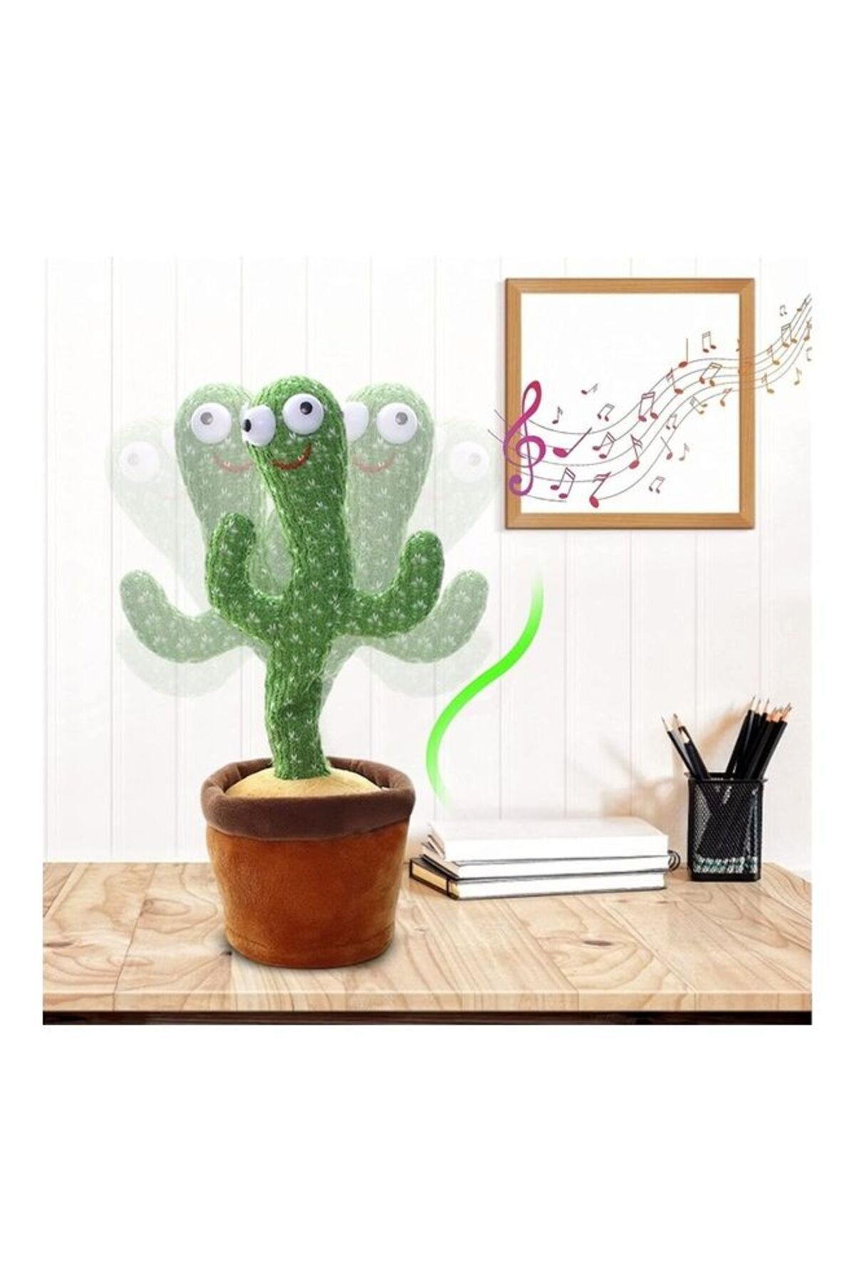 Generic-Electric Dancing Cactus Plant Stuffed Toy With Music 1