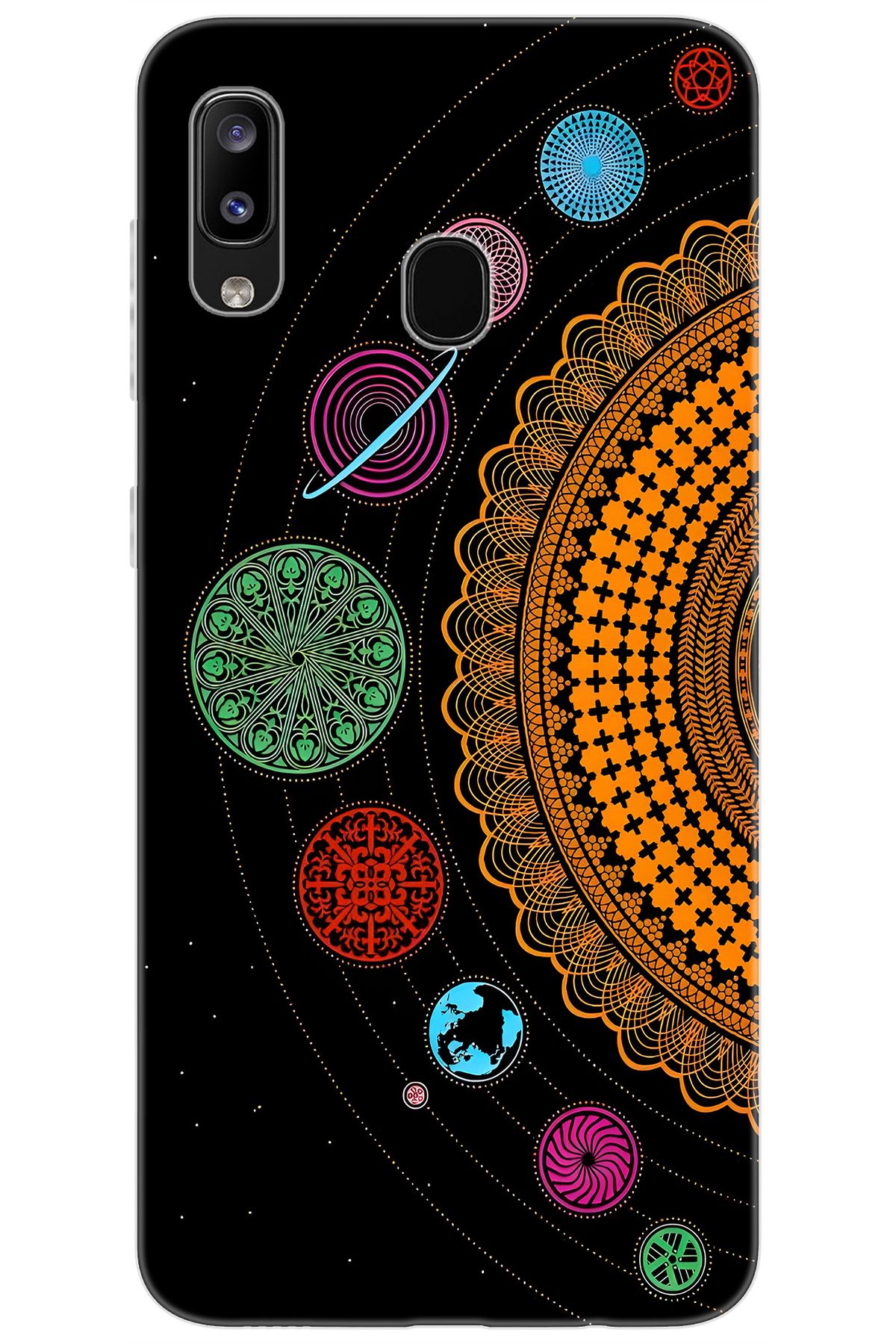 Ceppare Samsung Galaxy M10S (SM-M107F) Uyumlu Kılıf Desen Baskı Silikon Gezegenler Seri STK:648 CP-ADNQ4Rs