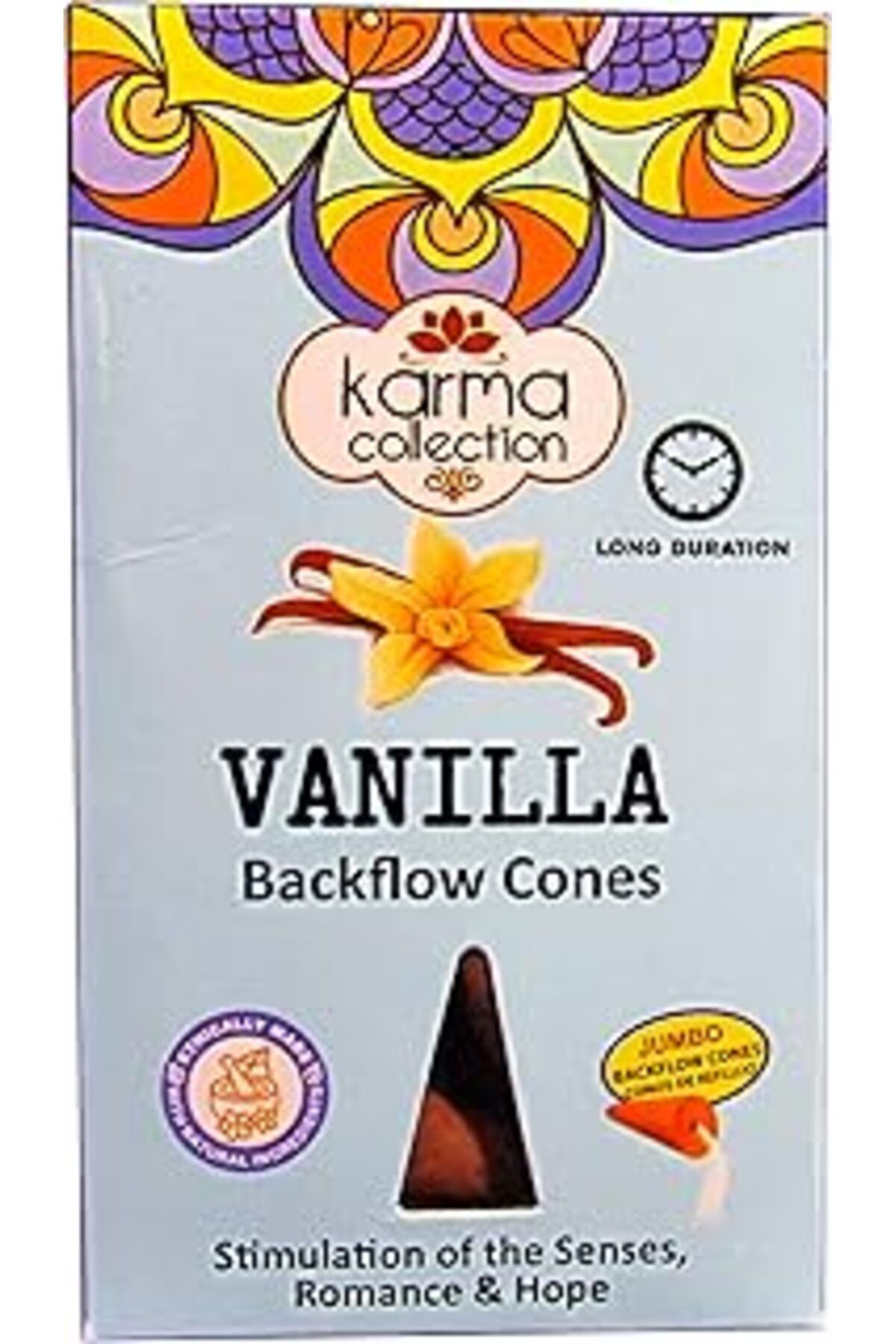Qedii Hari Darshan Hd Vanilya Aromalı Karma Collection Long Time Uzun Süreli Geri Akış Jumbo Boy Backflow