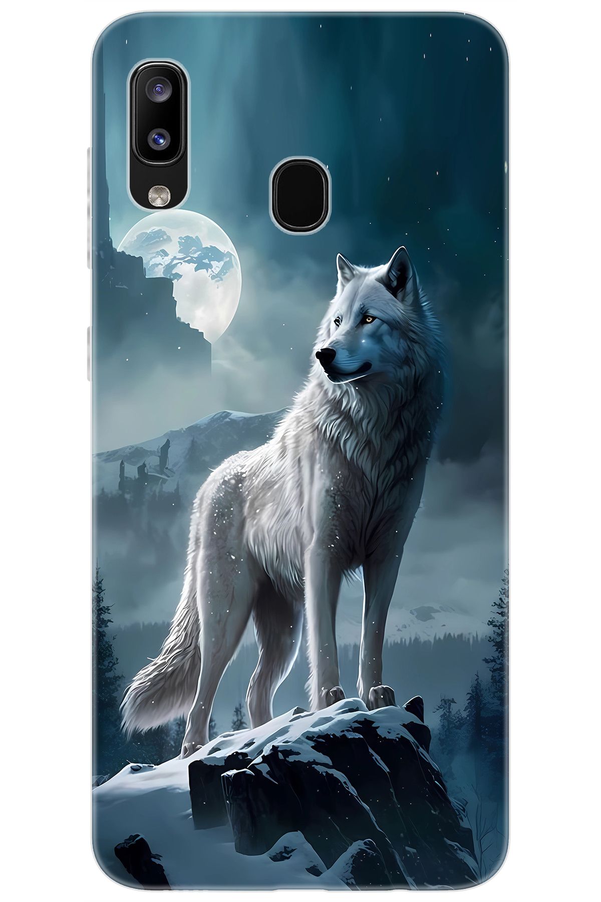 Ceppare Samsung Galaxy M10S (SM-M107F) Uyumlu Kılıf Desen Baskılı Silikon Kurt STK:683 CP-mlLMTs6