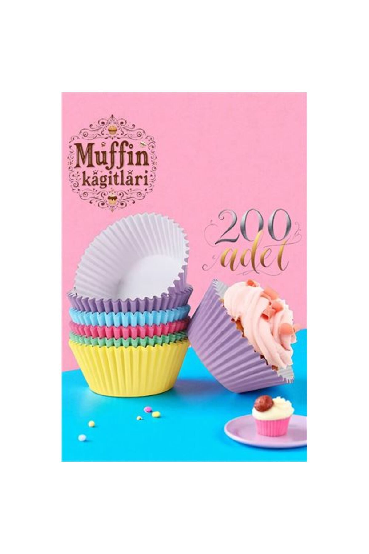 Toptan Bulurum Muffin Kalıbı - Muffin Kağıdı - Muffin Kek Kalıbı 200 Adet
