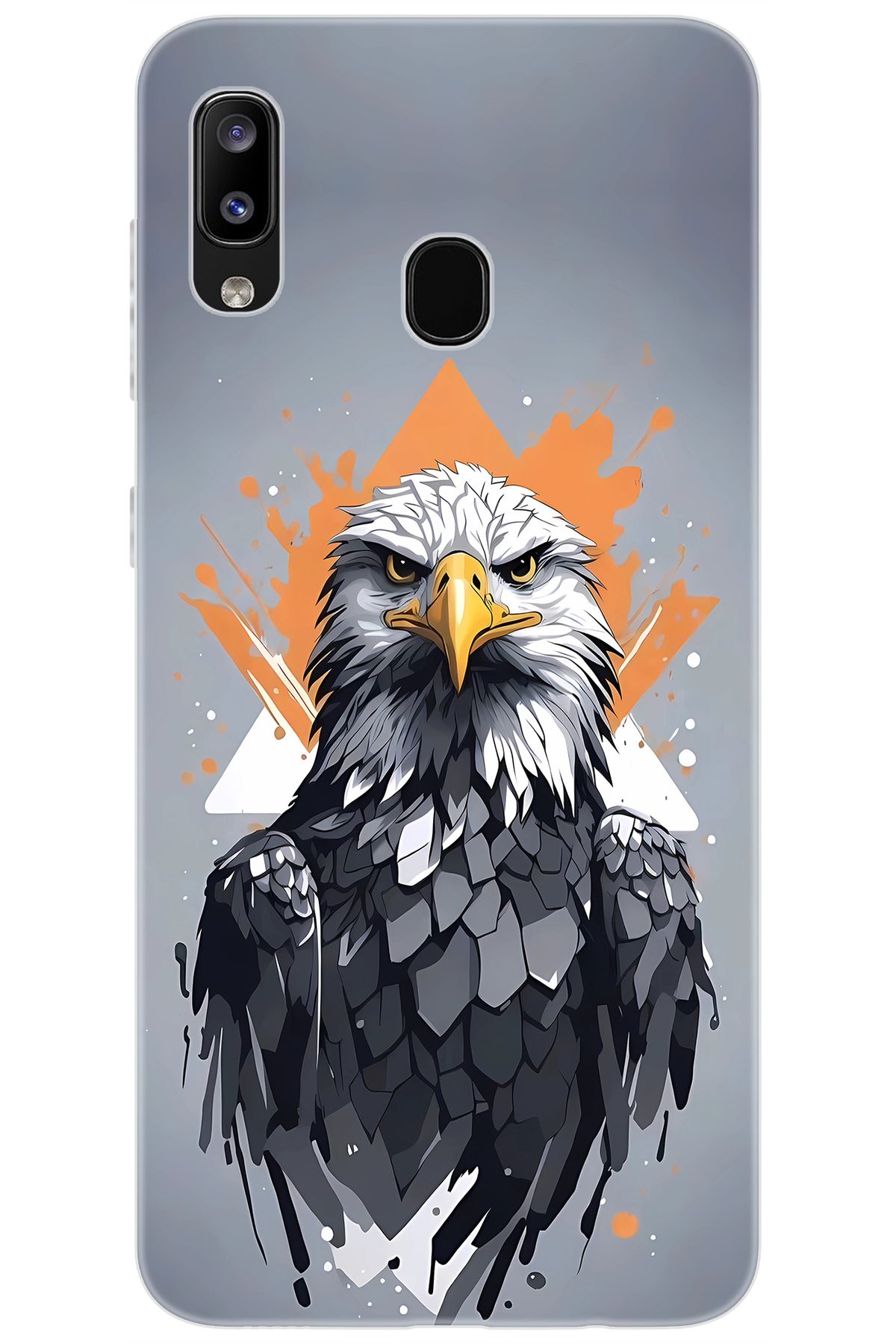 Ceppare Samsung Galaxy M10S (SM-M107F) Uyumlu Kılıf Desen Baskılı Silikon Kartal STK:639 CP-k2N8ZoN