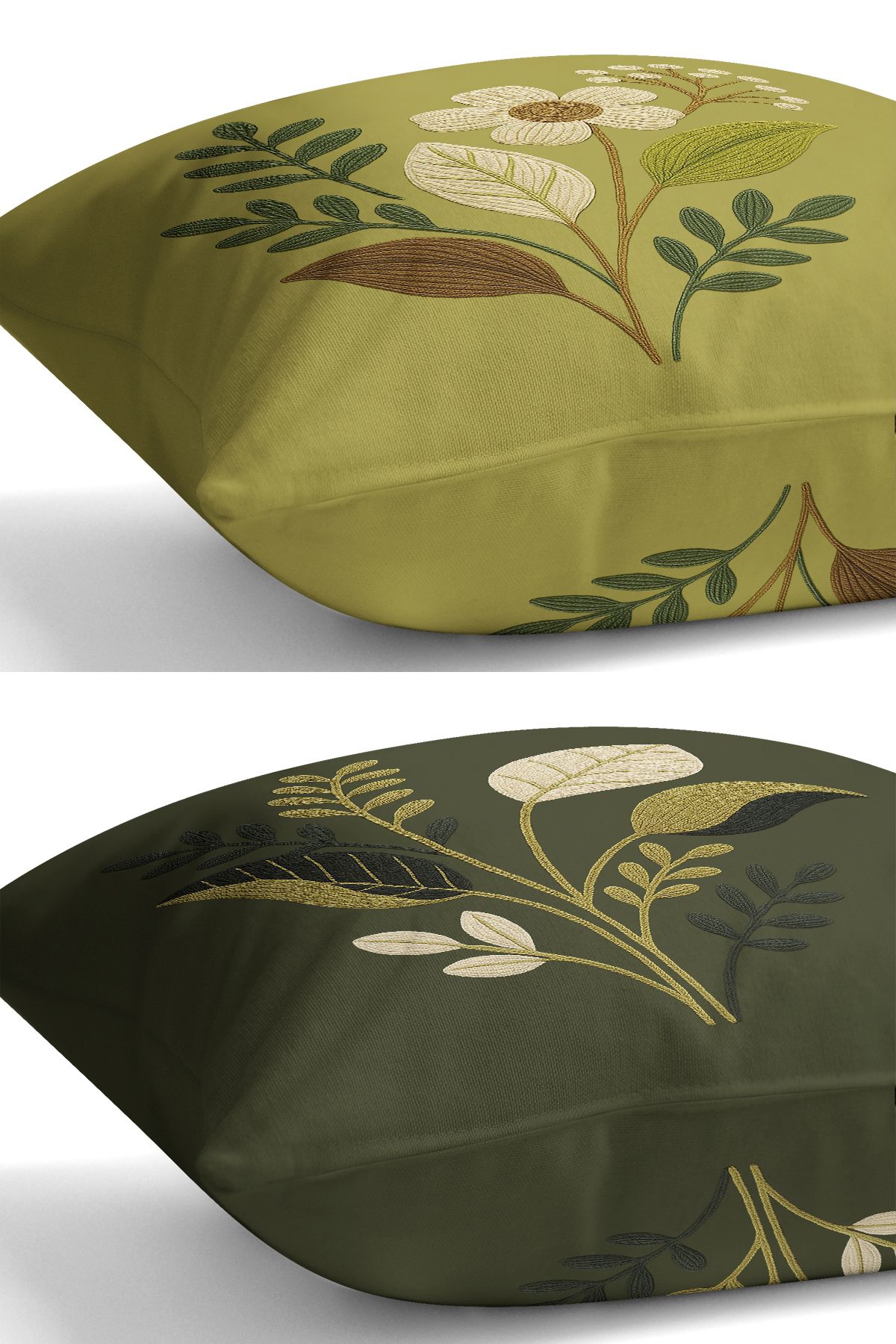 Bertille Home-Set de 3 huse de pernă cu imprimare digitală pe două părți (aspect de broderie cu model de puncție) 6