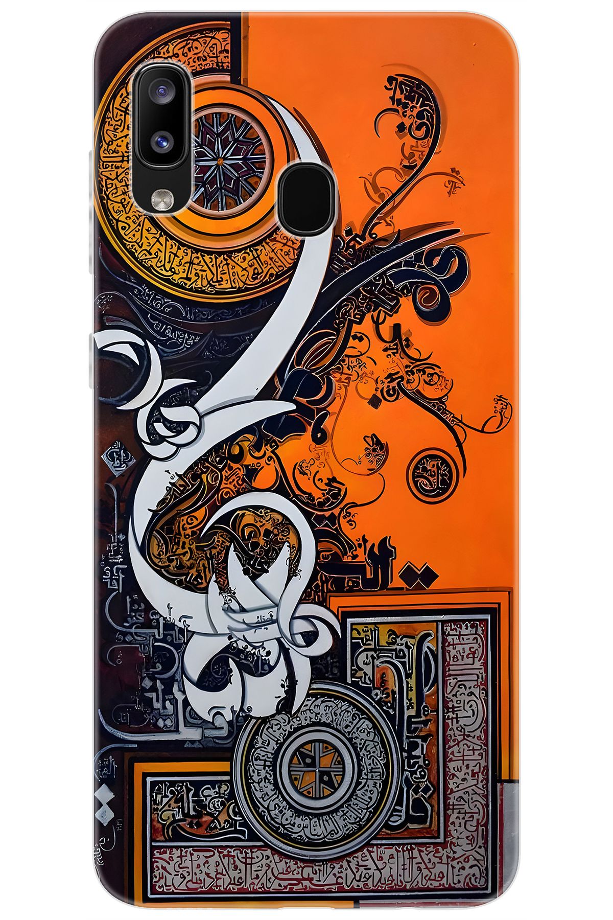 Ceppare Samsung Galaxy M10S (SM-M107F) Uyumlu Kılıf Desen Baskı Silikon Kaligrafi Tasarım STK:649 CP-VqQiXe7