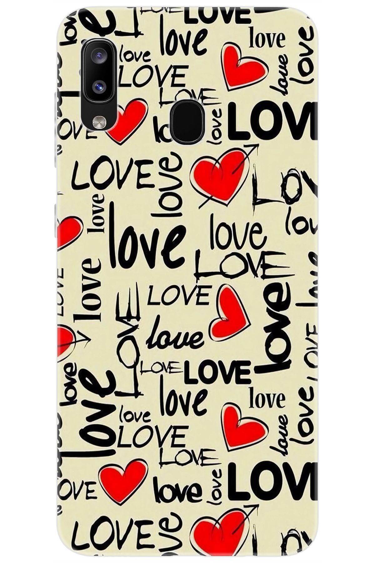 Ceppare Samsung Galaxy M10S (SM-M107F) Uyumlu Kılıf Desen Baskılı Silikon Love Serisi STK:728 CP-CcVuk4C