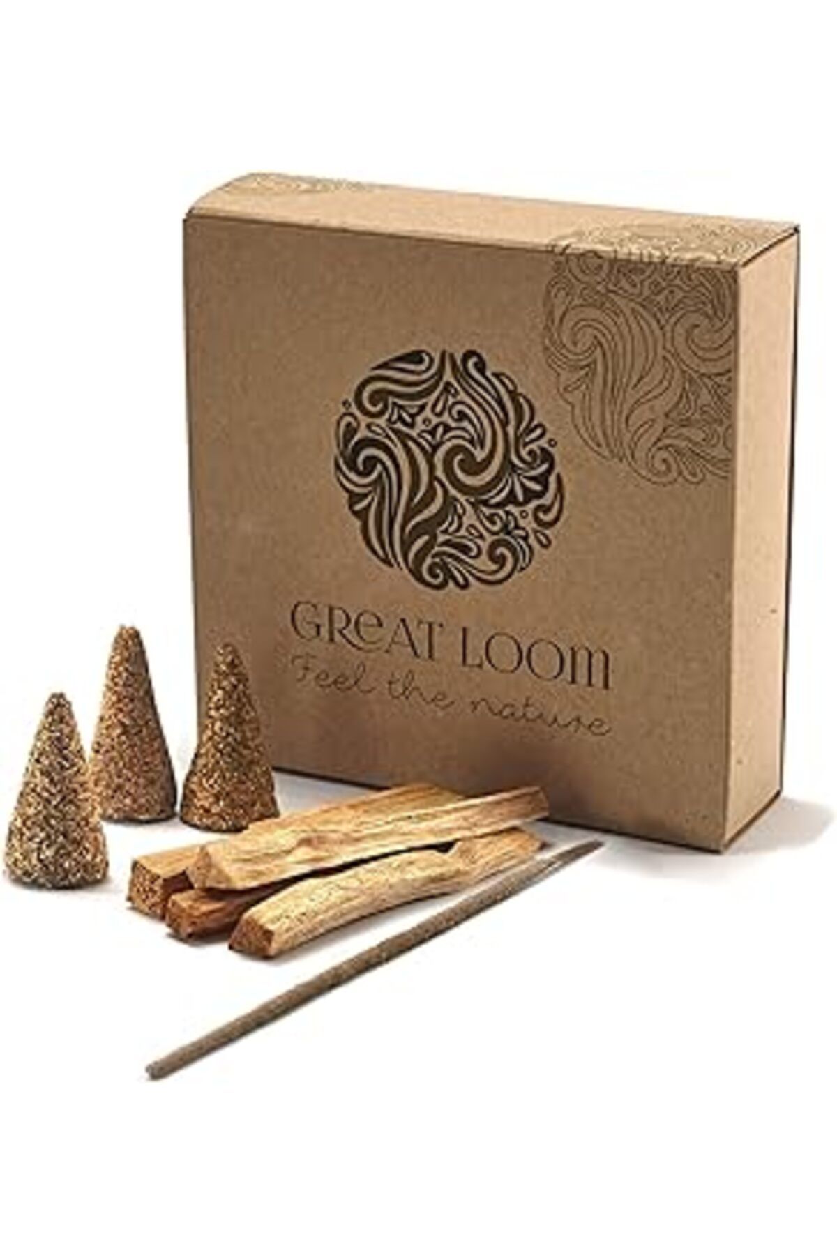 NETWORK ART Great Loom - Doğal Palo Santo Tütsü Seti - Meditasyon Tütsü Seti - Palo Santo Ağaç Tütsü 18Gr / Pal