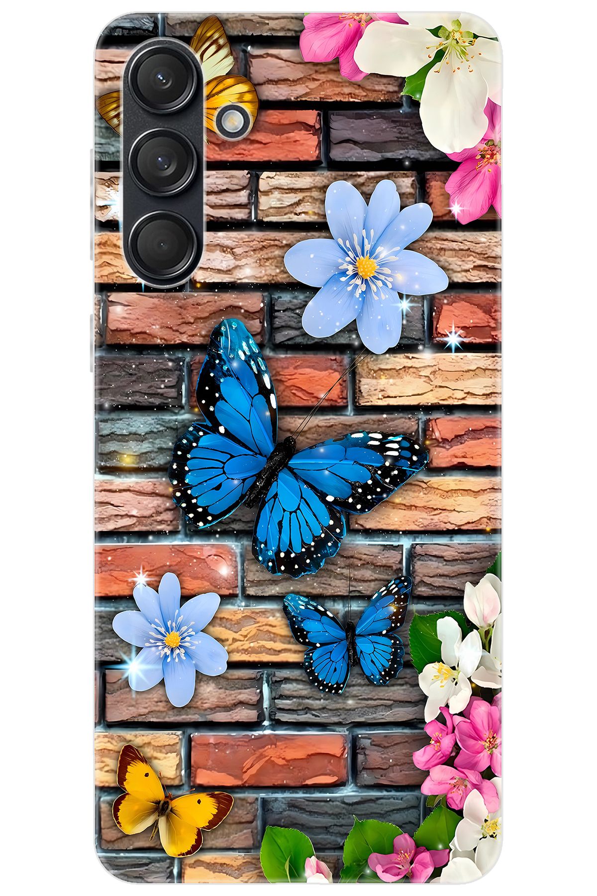 Ceppare Samsung Galaxy M55 (SM-M556B) Uyumlu Kılıf Desen Baskılı Silikon Kelebek STK:672 CP-foFYVe1