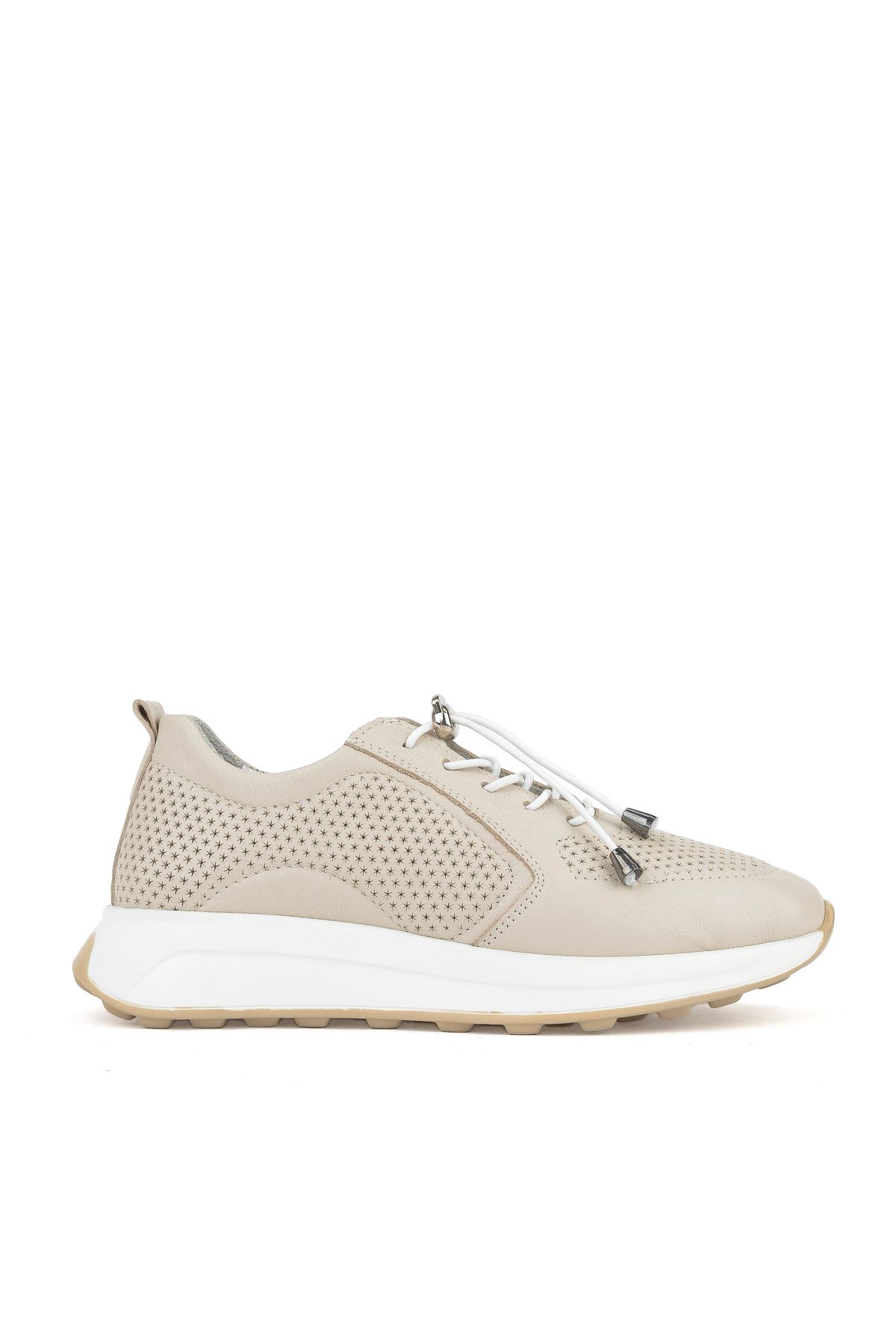 Ziya , Kadın Hakiki Deri Sneaker 1511050Z2341 Bej