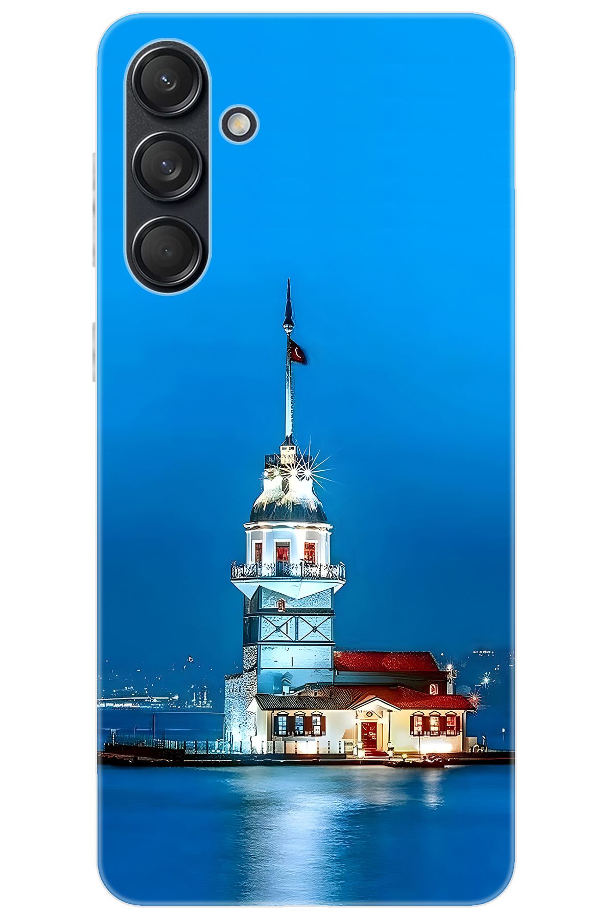 Ceppare Samsung Galaxy M55 (SM-M556B) Uyumlu Kılıf Desen Baskılı Silikon Kız Kulesi STK:617 CP-YGpTTQS