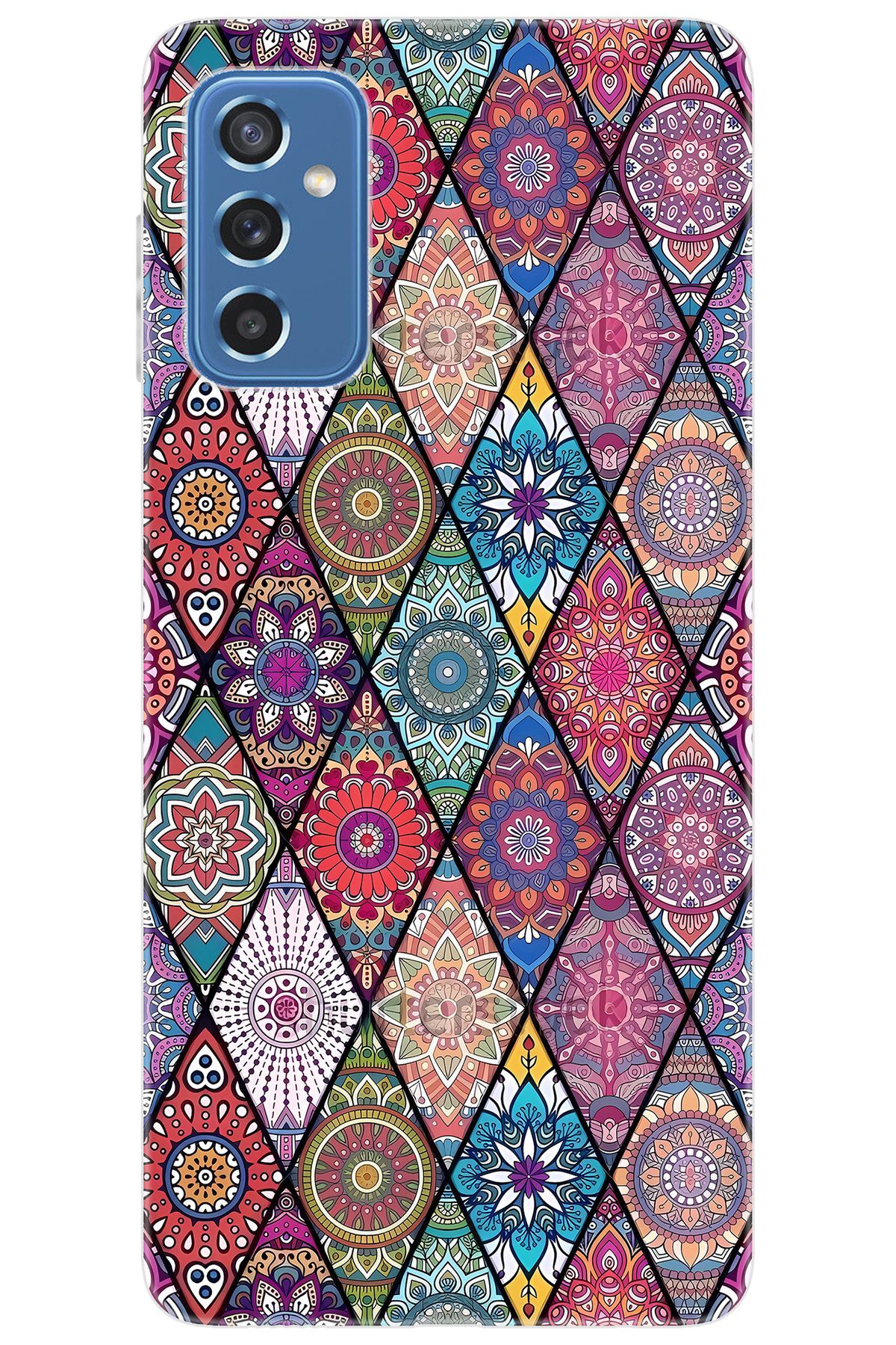 Ceppare Samsung Galaxy M52 (SM-M526B) Uyumlu Kılıf Desen Baskılı Silikon Kilim Tasarım STK:660 CP-xnCdSRl
