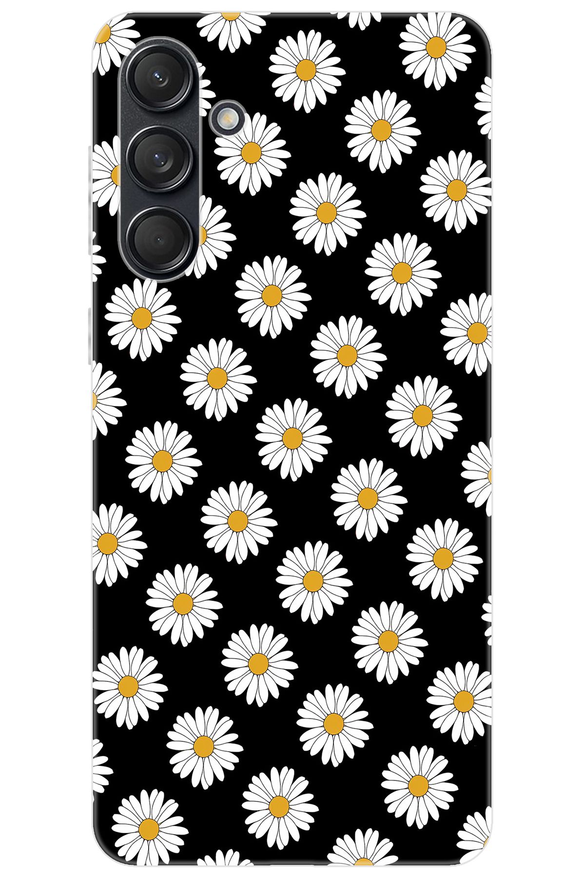 Ceppare Samsung Galaxy M55 (SM-M556B) Uyumlu Kılıf Desen Baskılı Silikon Papatya Serisi STK:634 CP-VSwVXi0