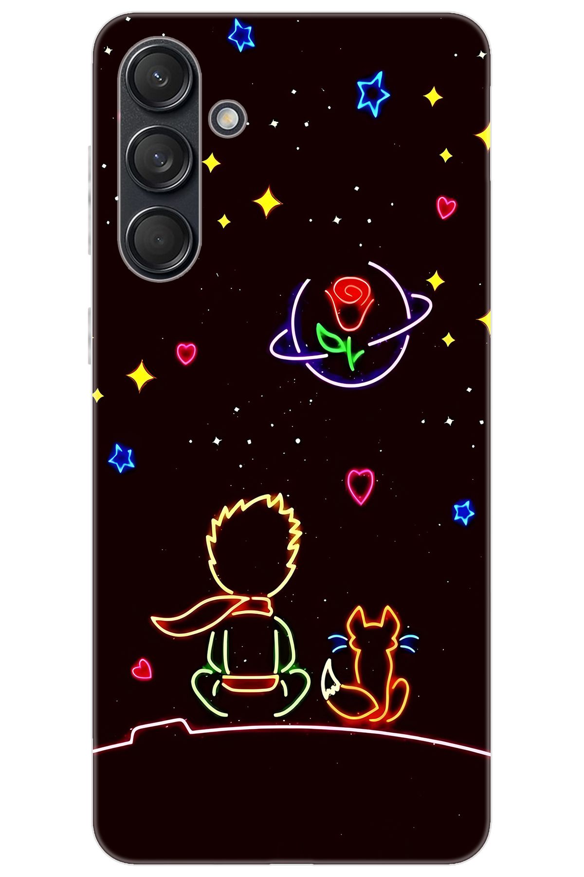 Ceppare Samsung Galaxy M55 (SM-M556B) Uyumlu Kılıf Desen Baskılı Silikon Küçük Prens STK:642 CP-7UZYnz1
