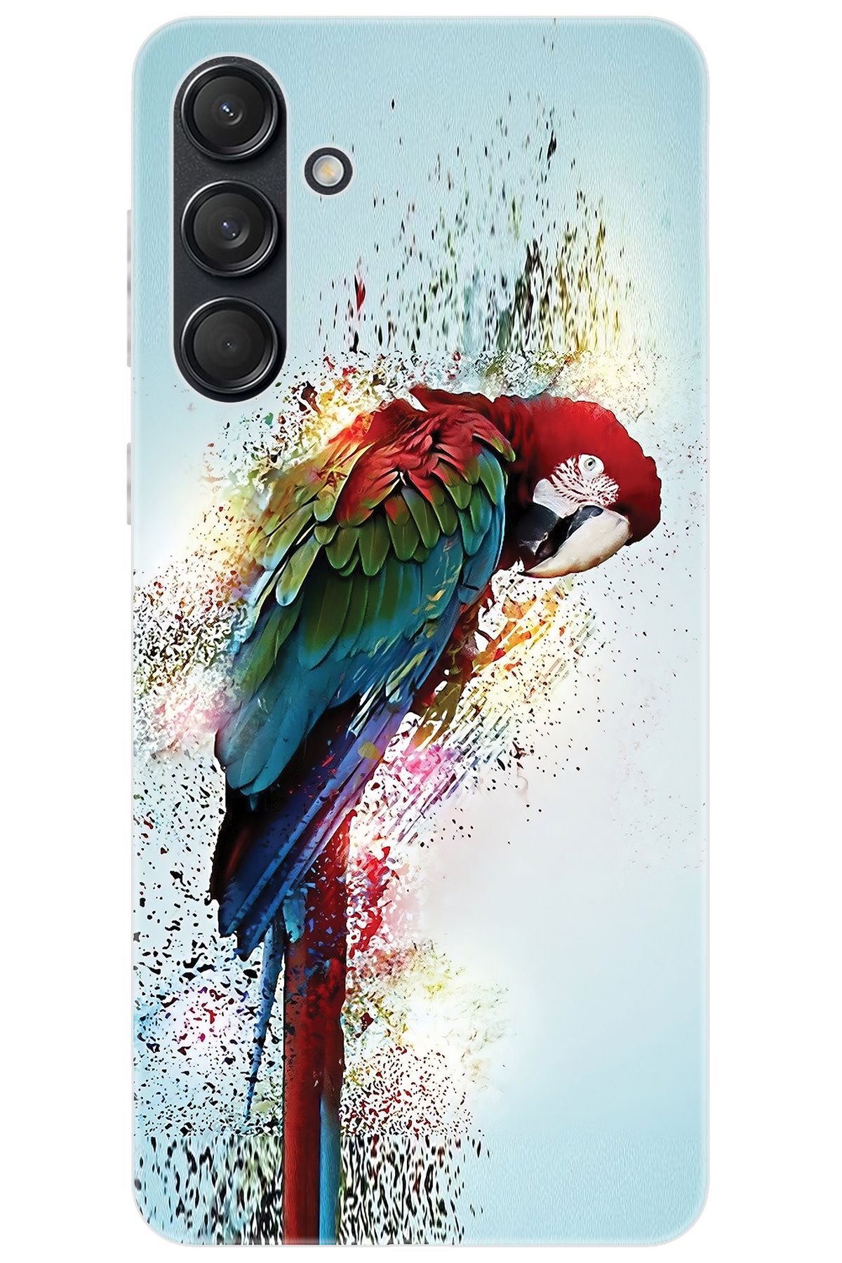 Ceppare Samsung Galaxy M55 (SM-M556B) Uyumlu Kılıf Desen Baskılı Silikon Papağan STK:562 CP-GMkVOFw